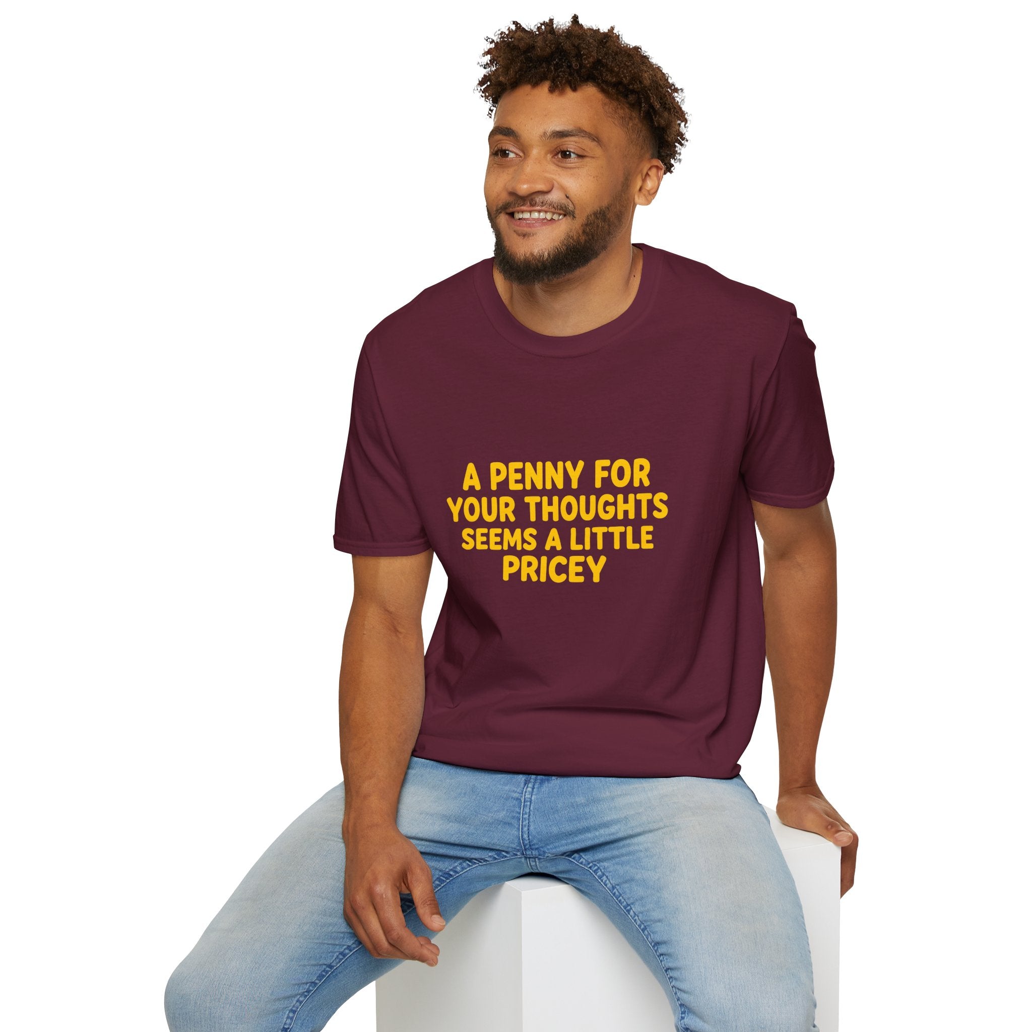 A Penny For Your Thoughts Seems a Little Pricey T-Shirt — Funny Sarcastic Gift for Her