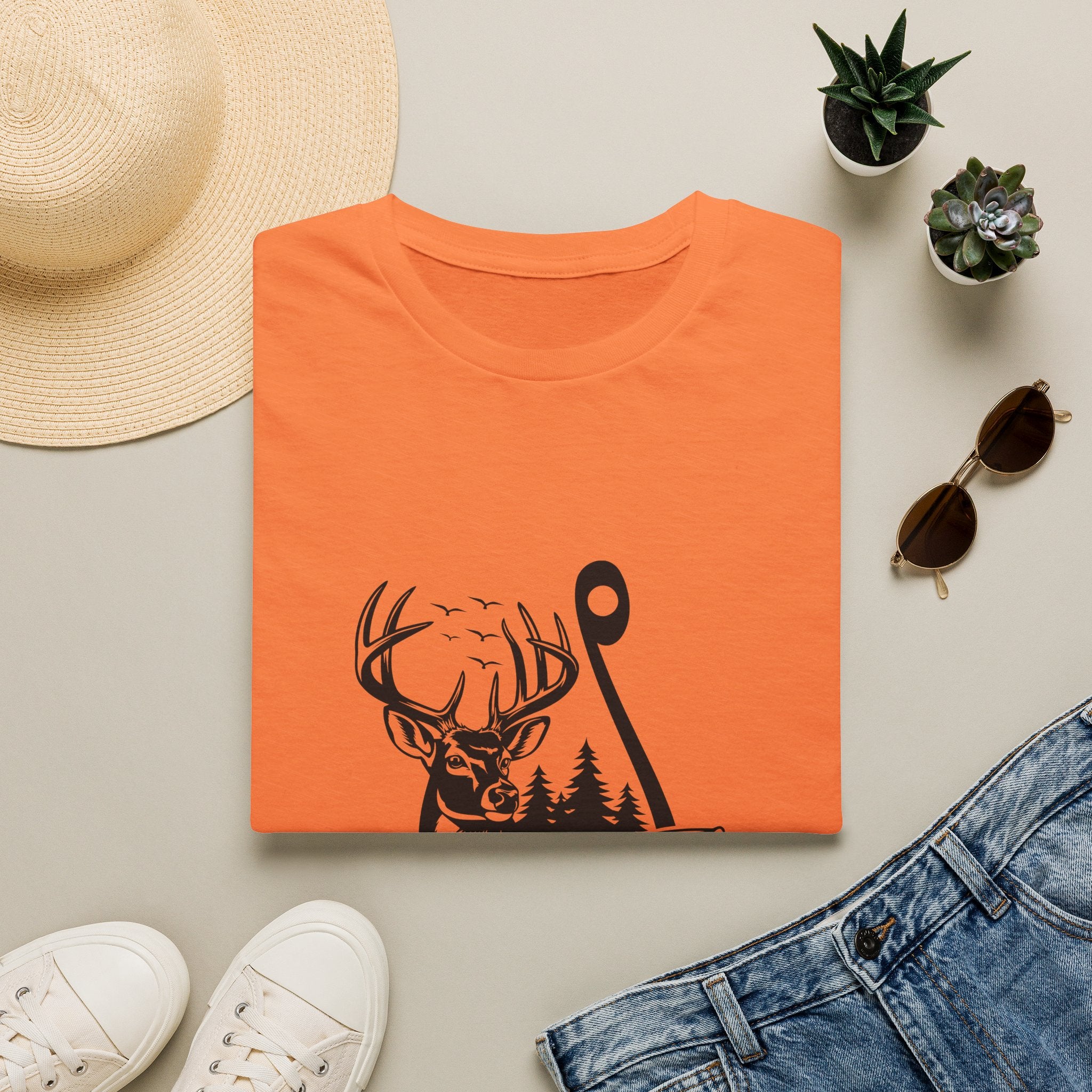 Hunt Fish & Forest Adventure T-Shirt — Outdoor Gift for Hunters & Fishermen