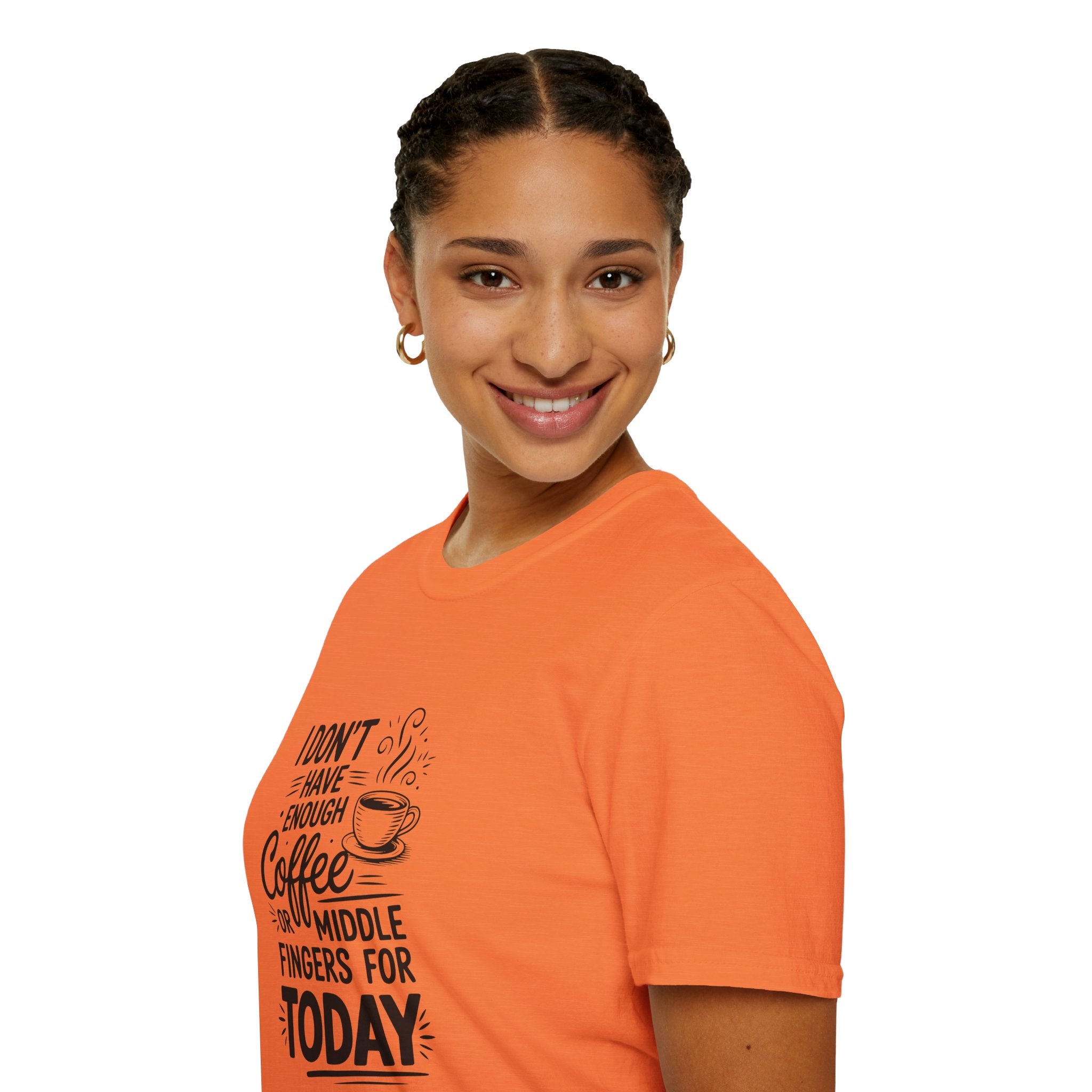 I Don't Have Enough Coffee or Middle Fingers for Today T-Shirt — Funny Sarcastic Gift