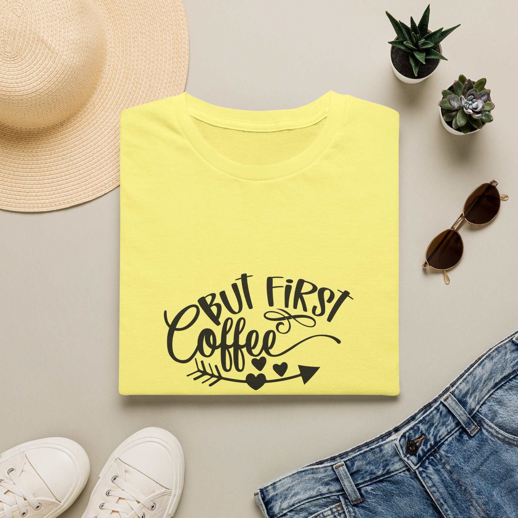 But First Coffee T-Shirt — Funny Gift for Coffee Lovers Women's Graphic Tee
