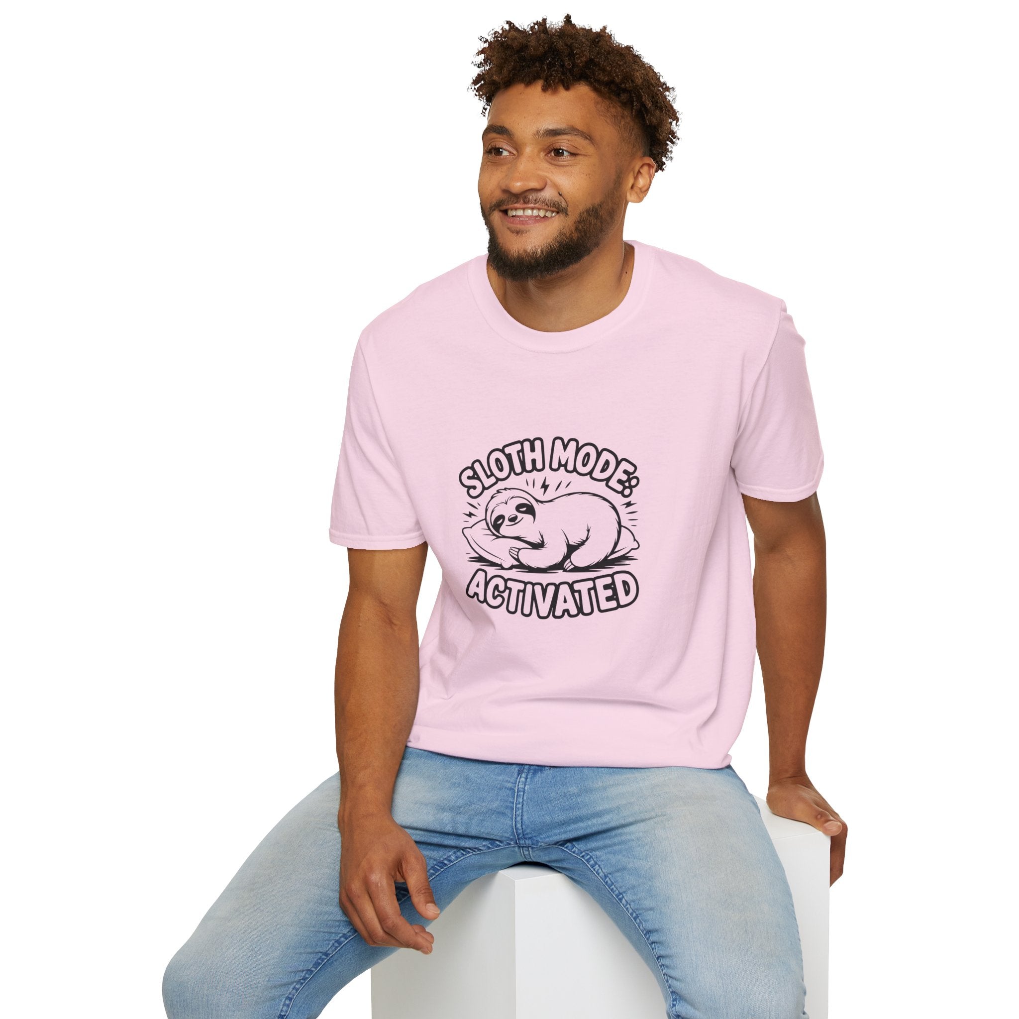 Sloth Mode Activated T-Shirt — Funny Lazy Gift for Her Cute Animal Graphic Tee