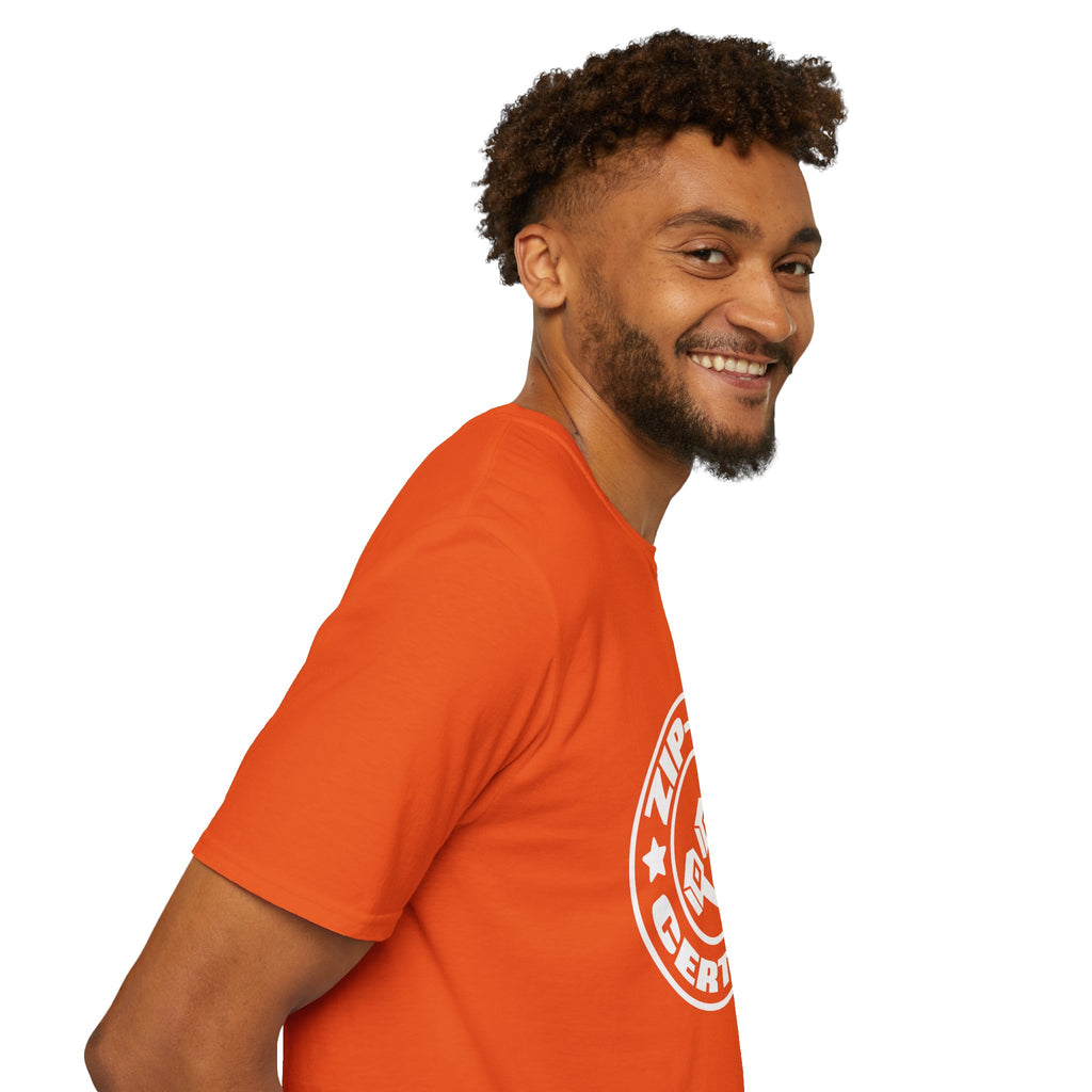 Zip-Tie Certified T-Shirt — Funny Handyman Gift for Him Bold Graphic Tee