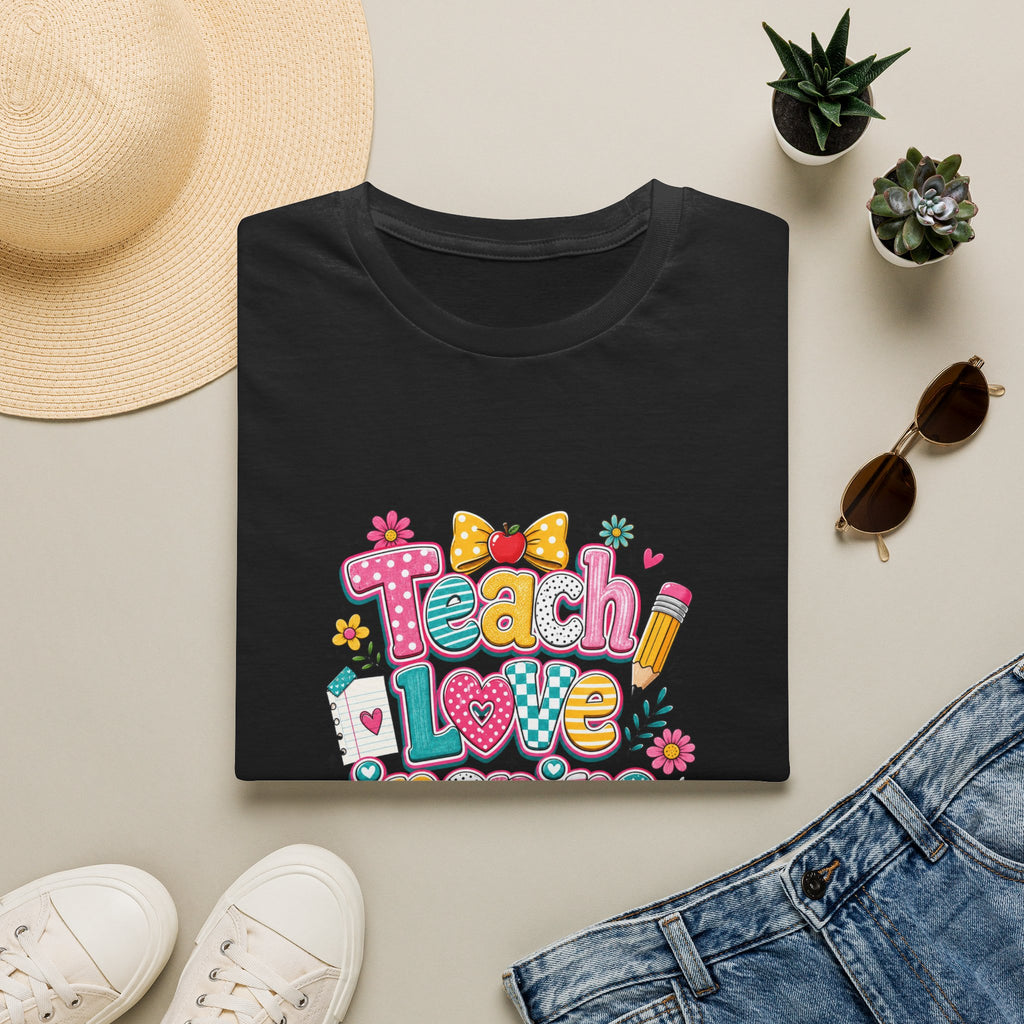 Teach Love Inspire T-Shirt — Cute Colorful Teacher Gift School Appreciation Tee