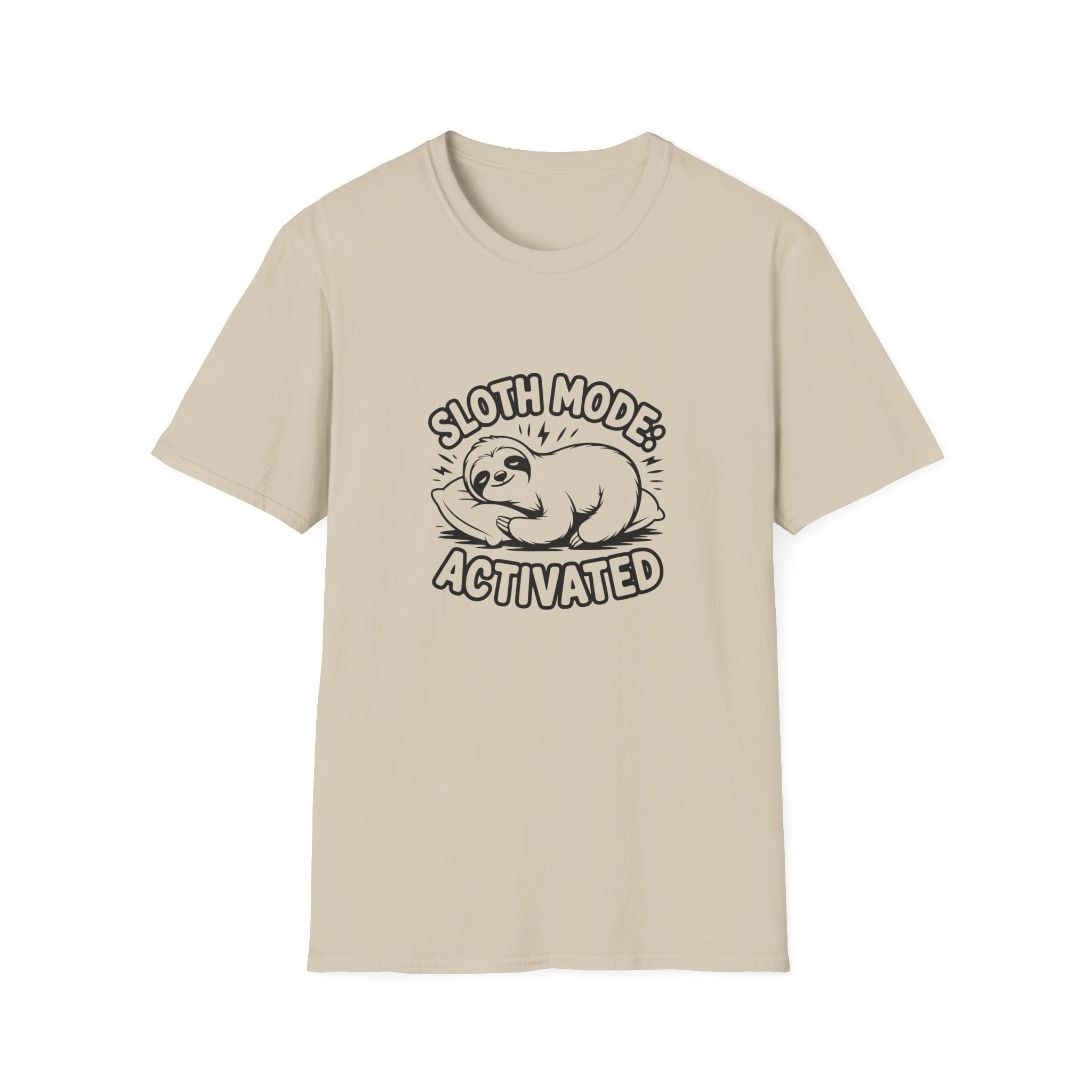 Sloth Mode Activated T-Shirt — Funny Lazy Gift for Her Cute Animal Graphic Tee