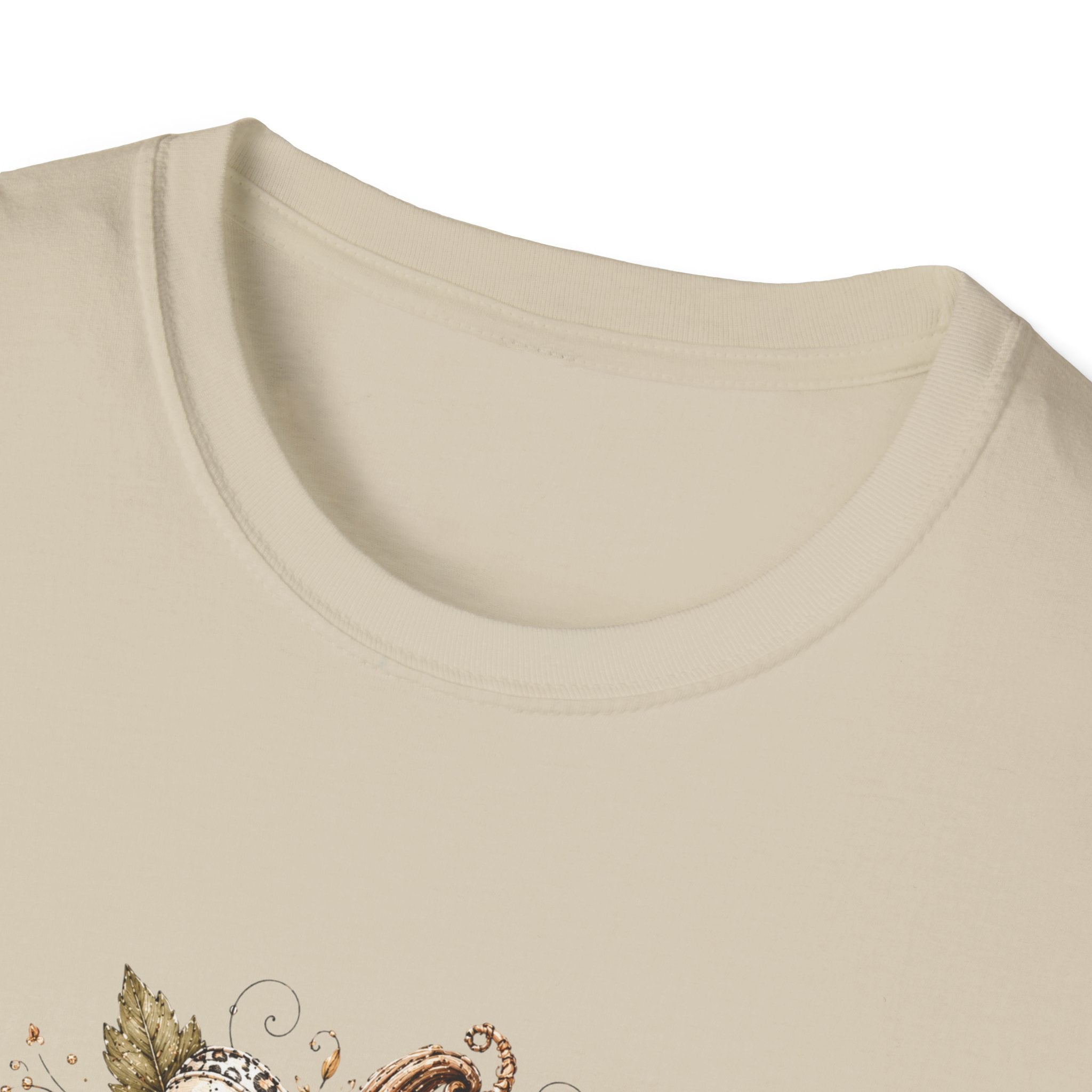 Autumn Floral Pumpkin Leopard Bow T-Shirt — Cute Fall Gift for Women Graphic Tee