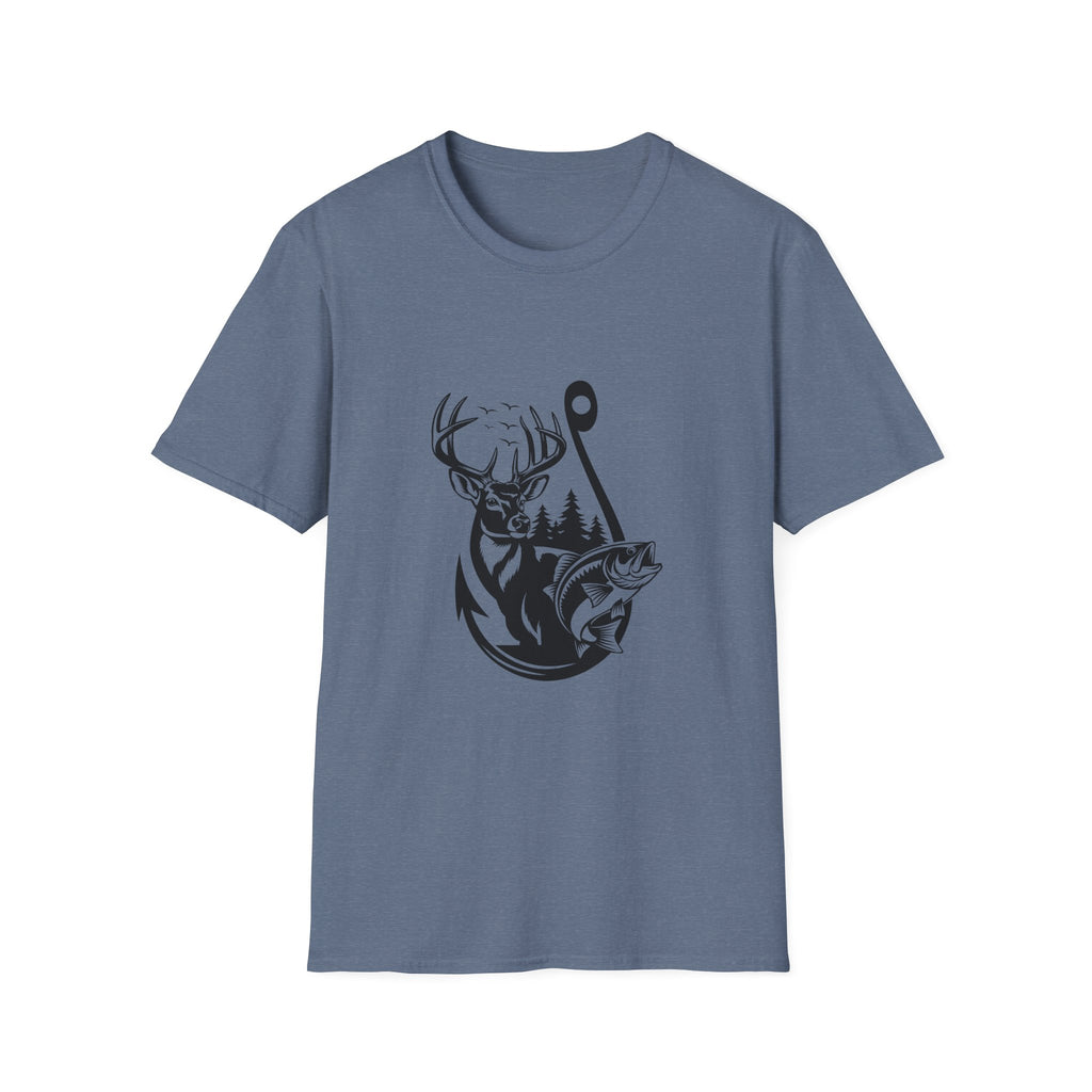 Hunt Fish & Forest Adventure T-Shirt — Outdoor Gift for Hunters & Fishermen