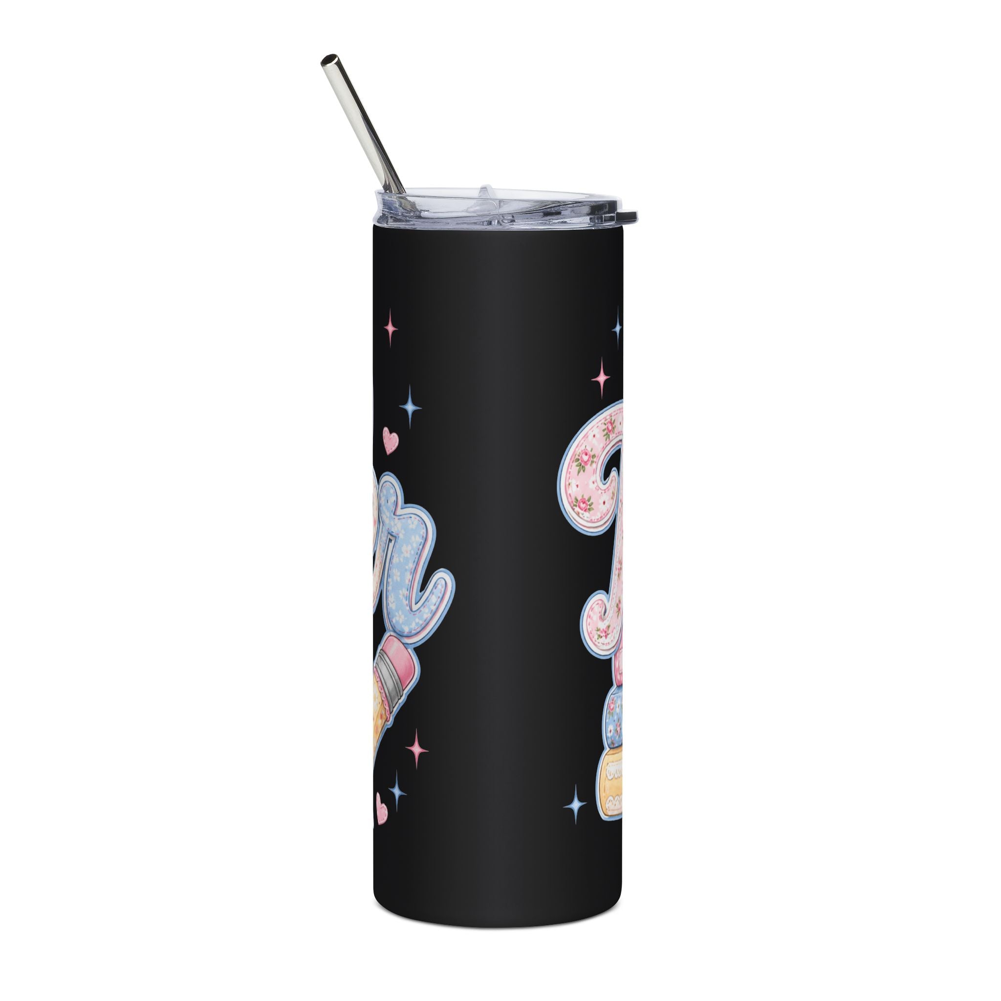Cute Pastel Books & Apple Teacher Tumbler — Cute Appreciation Gift for Teachers 20oz