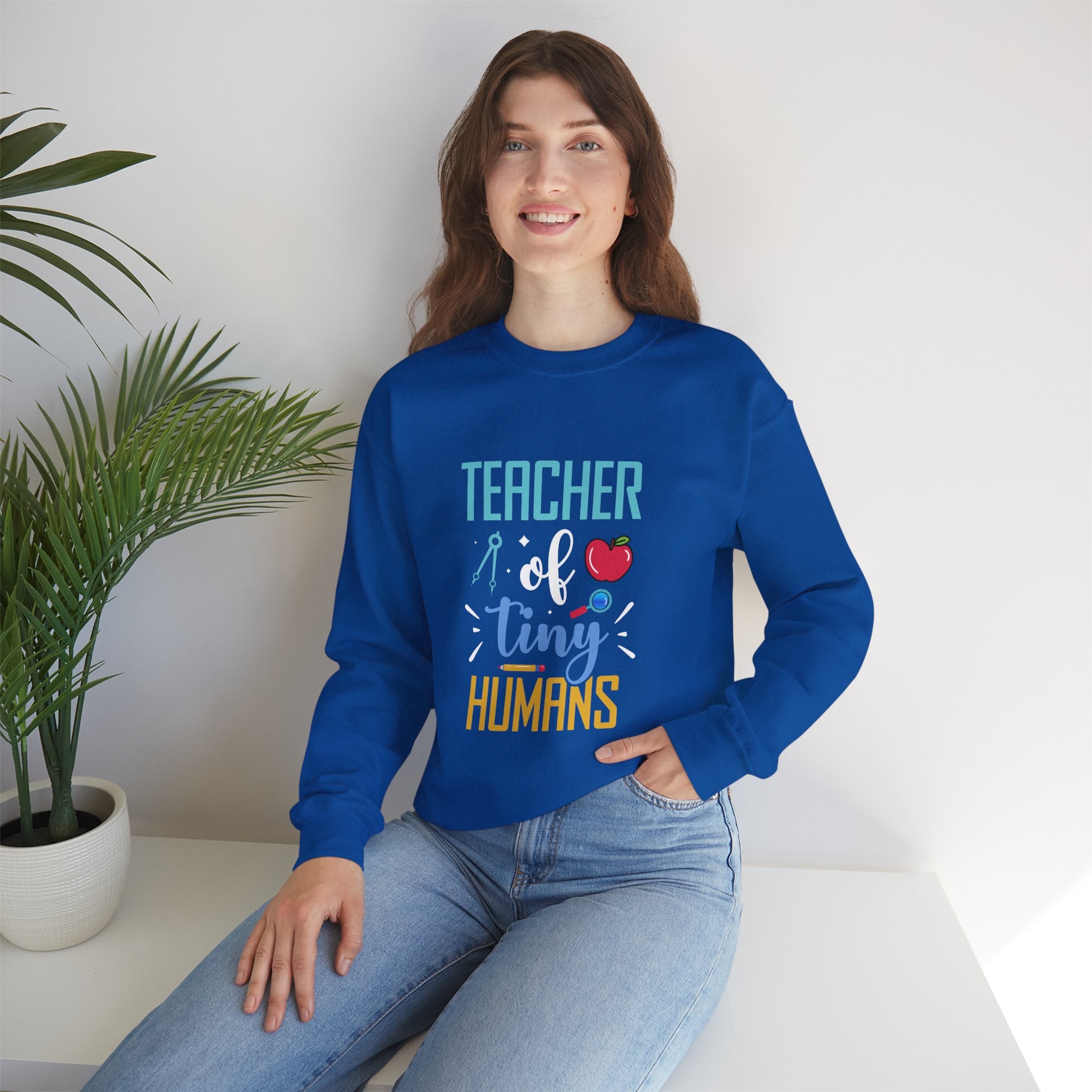 Teacher of Tiny Humans Sweatshirt — Funny Teacher Gift Appreciation Crewneck