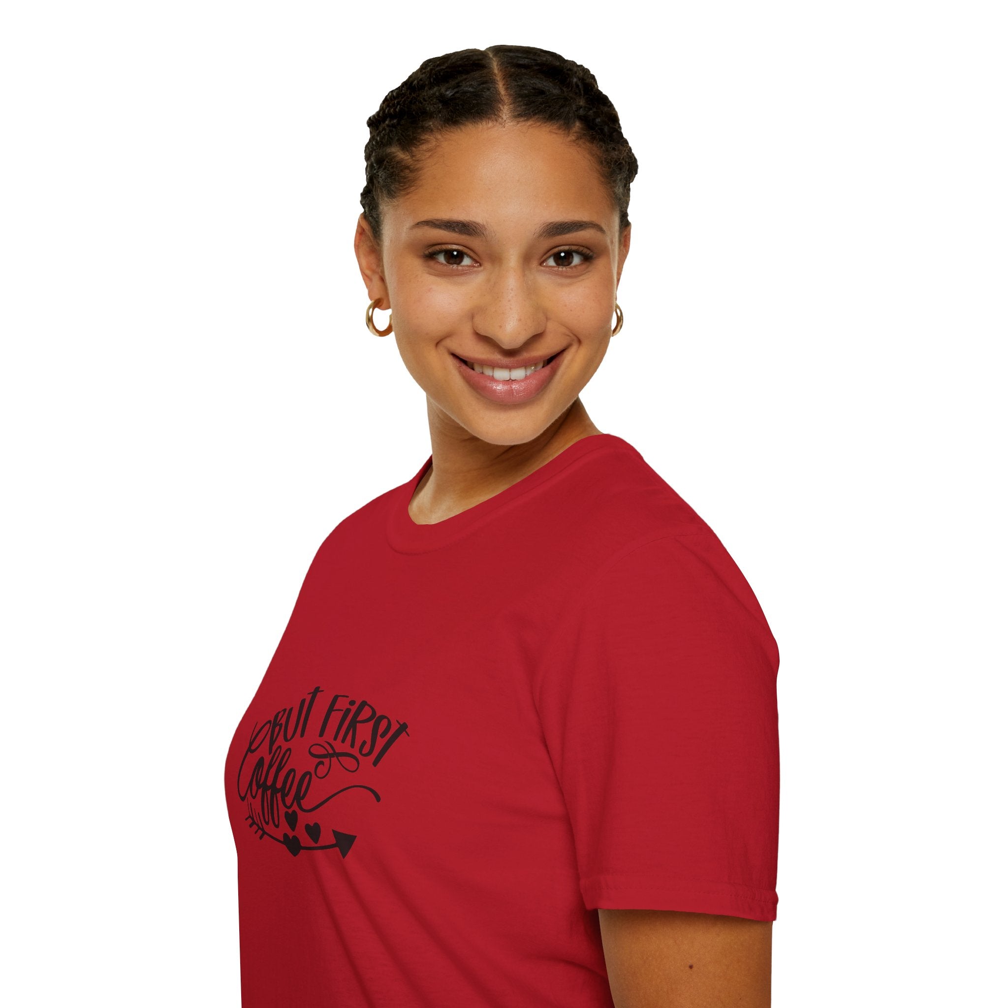 But First Coffee T-Shirt — Funny Gift for Coffee Lovers Women's Graphic Tee