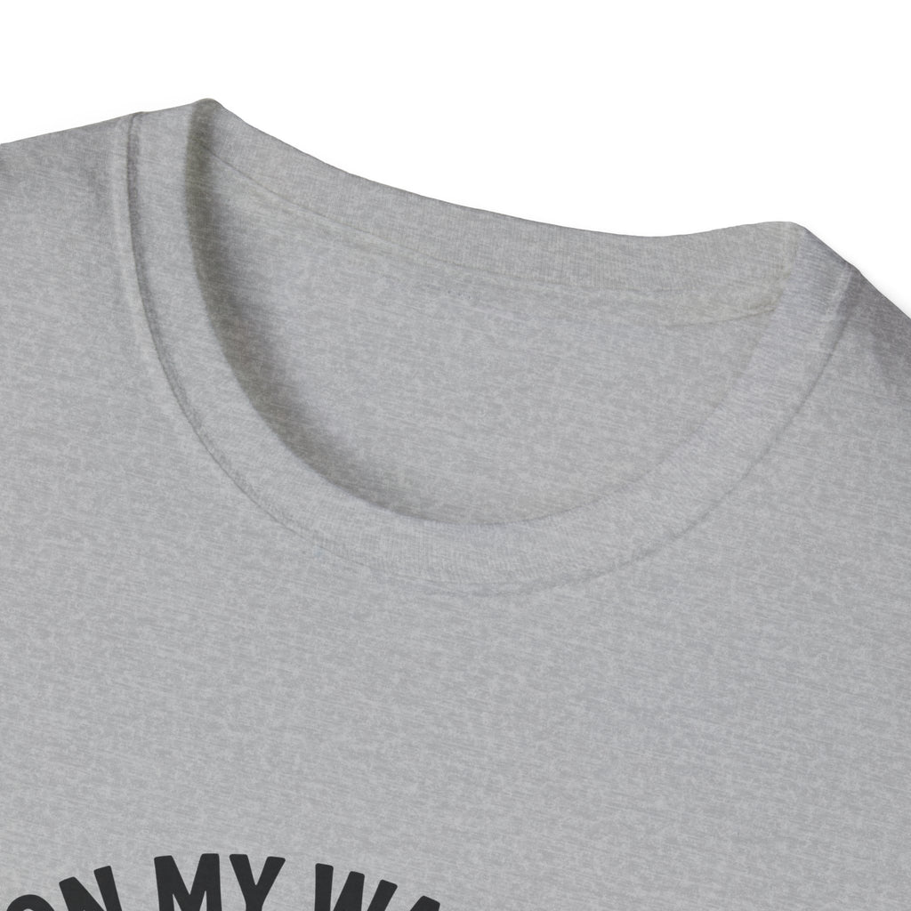 On My Way to Stir the Pot Skeleton T-Shirt — Funny Halloween Gift for Women