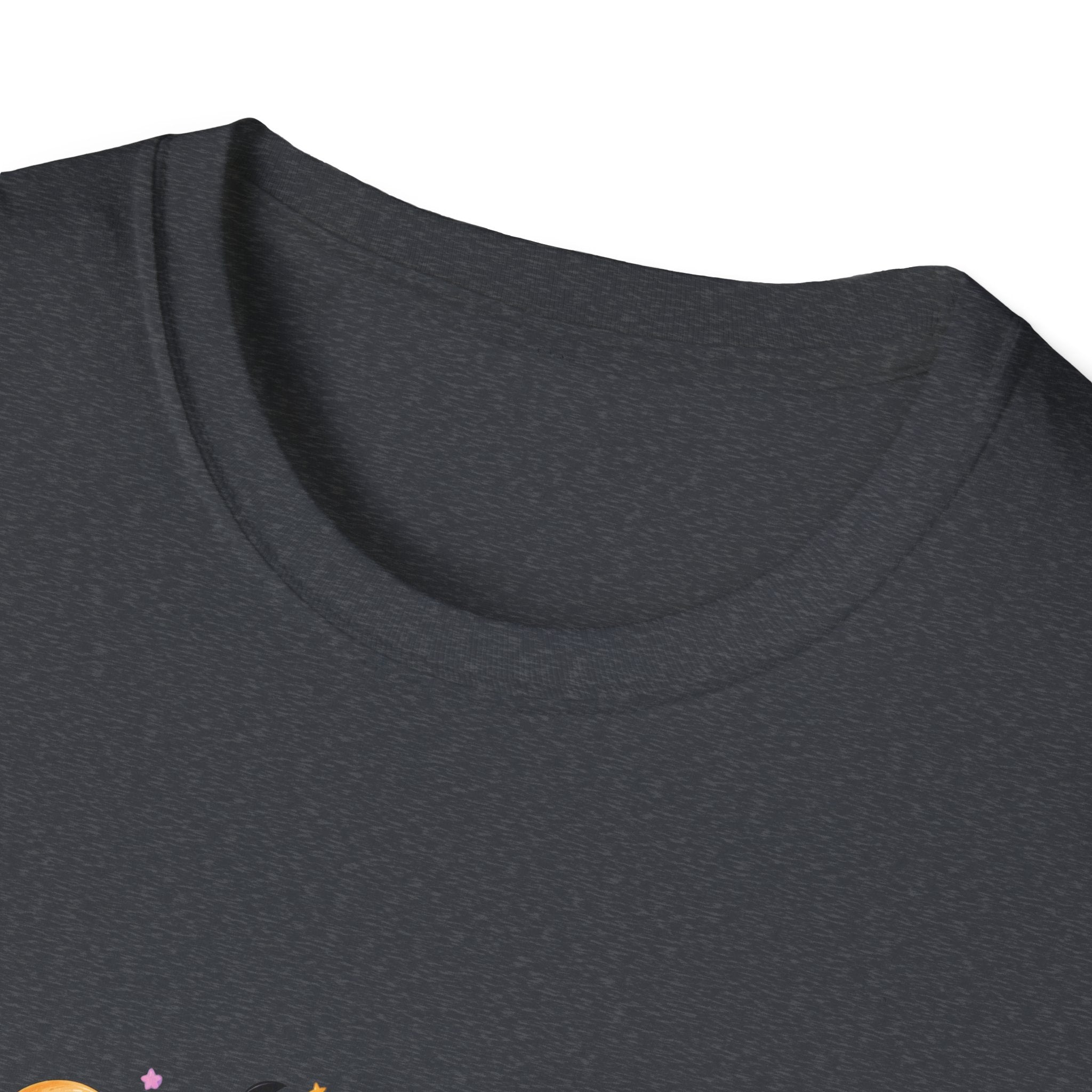 Spooky Season Pumpkin Stack T-Shirt — Cute Halloween Gift for Women Witch Hat Tee