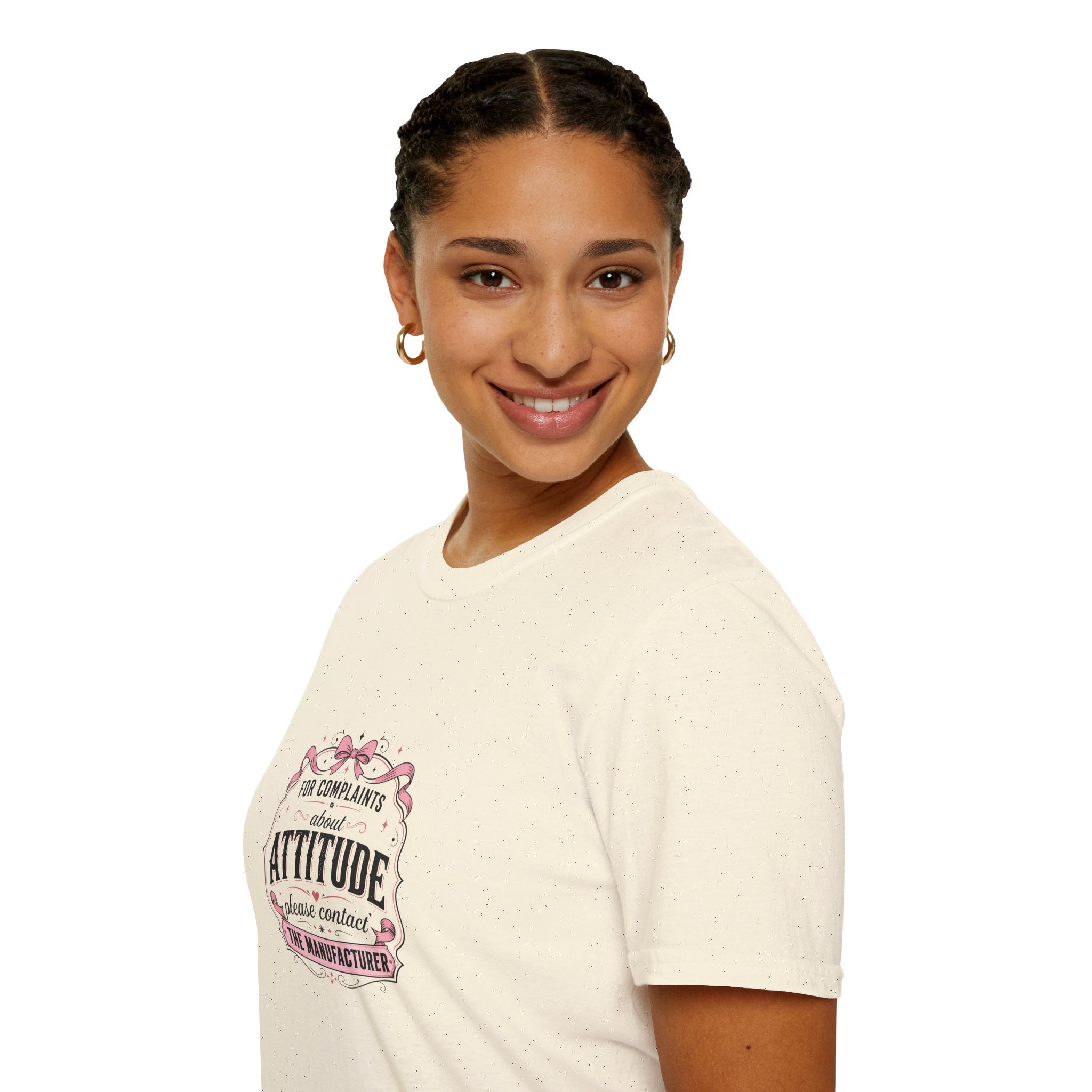 For Complaints About Attitude Contact The Manufacturer T-Shirt — Funny Gift for Her