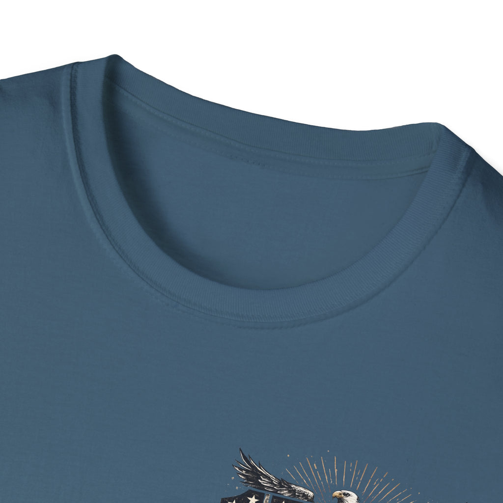1776 American Flag Eagle T-Shirt — Vintage Patriotic Gift for Him Fourth of July Tee