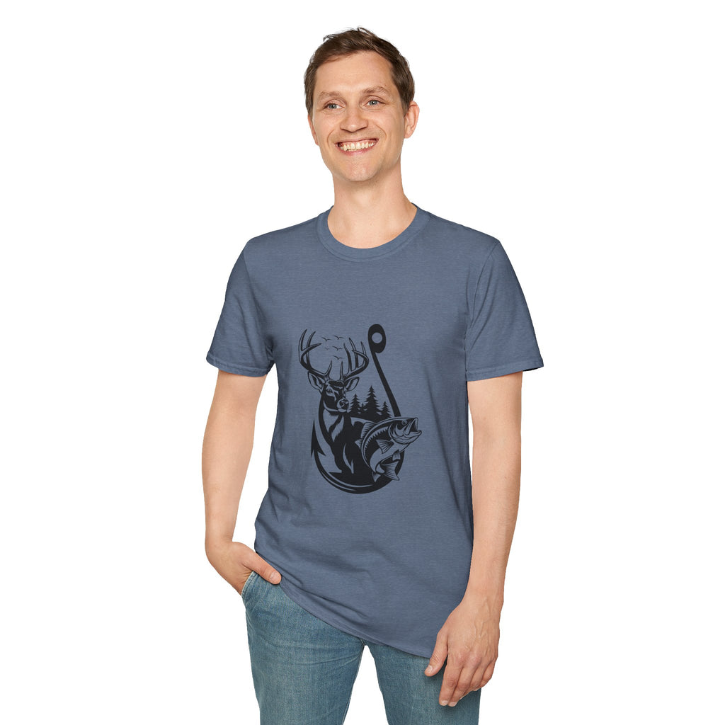 Hunt Fish & Forest Adventure T-Shirt — Outdoor Gift for Hunters & Fishermen