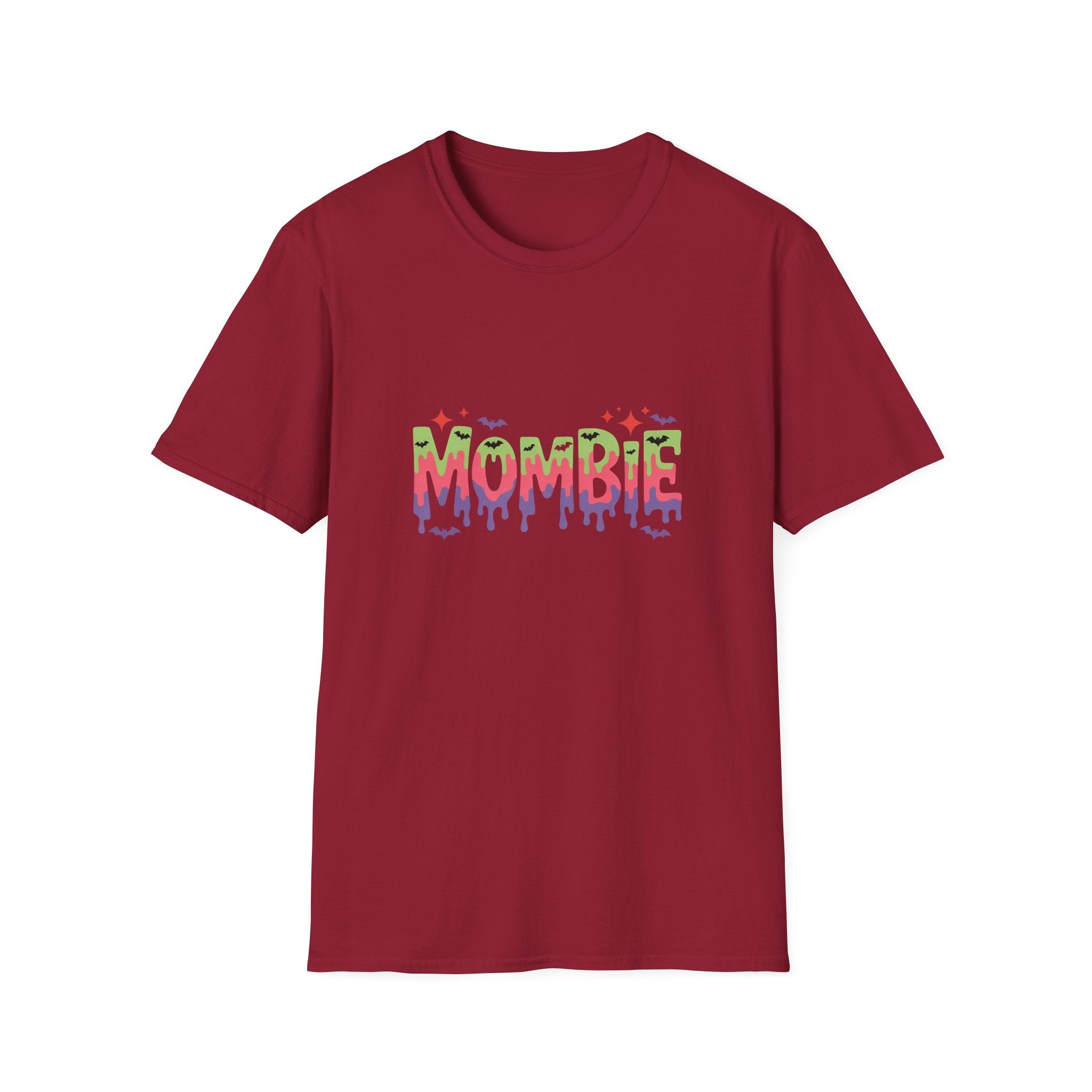 Mombie Halloween T-Shirt — Funny Zombie Mom Gift for Her Neon Graphic Tee
