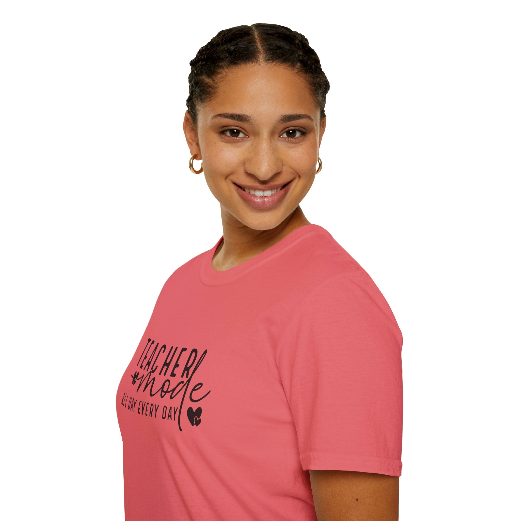 Teacher Mode All Day Every Day T-Shirt — Funny Teacher Gift Appreciation Graphic Tee