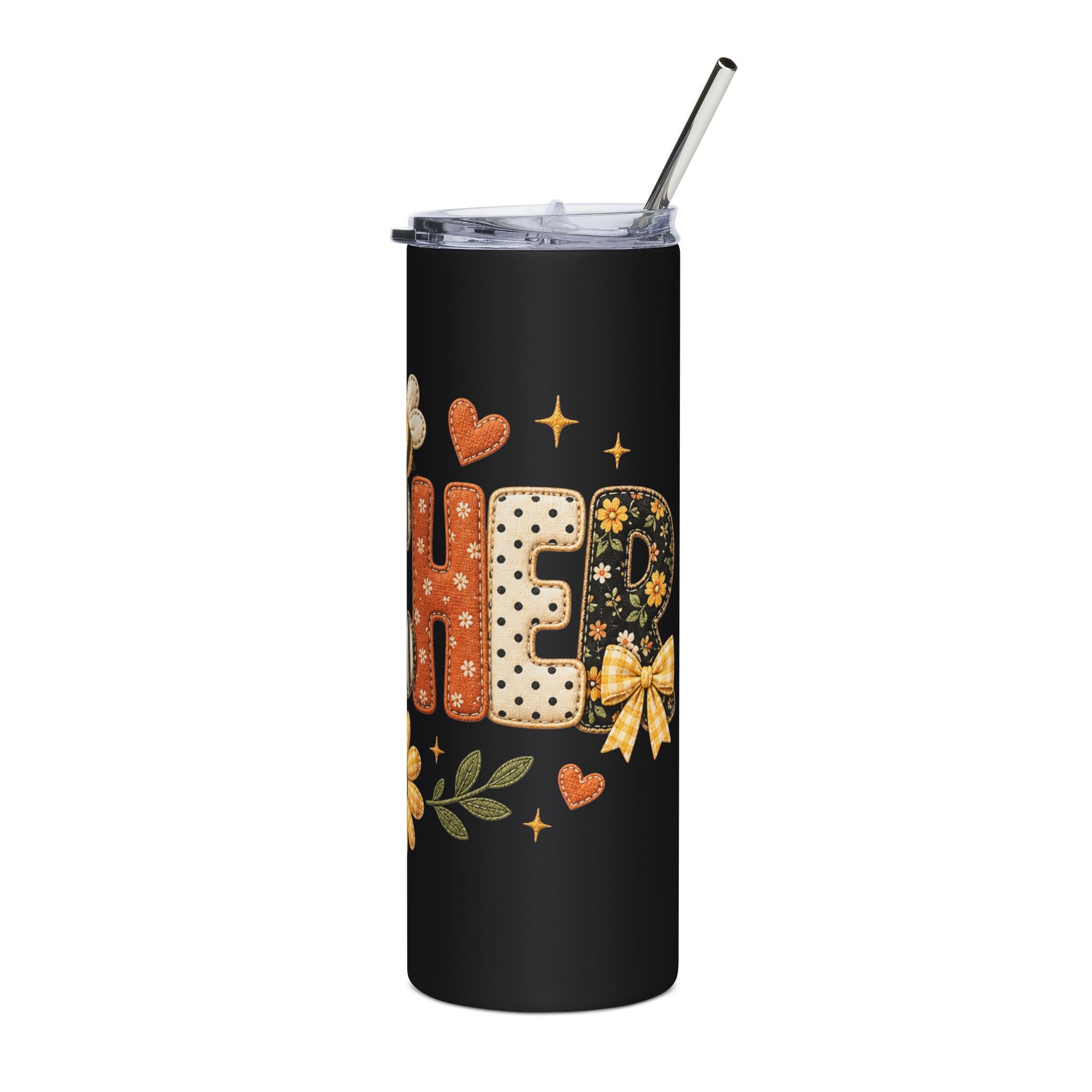 Cute Bee & Sunflower Teacher Tumbler — Cute Gift for Teachers 20oz Stainless Steel Cup