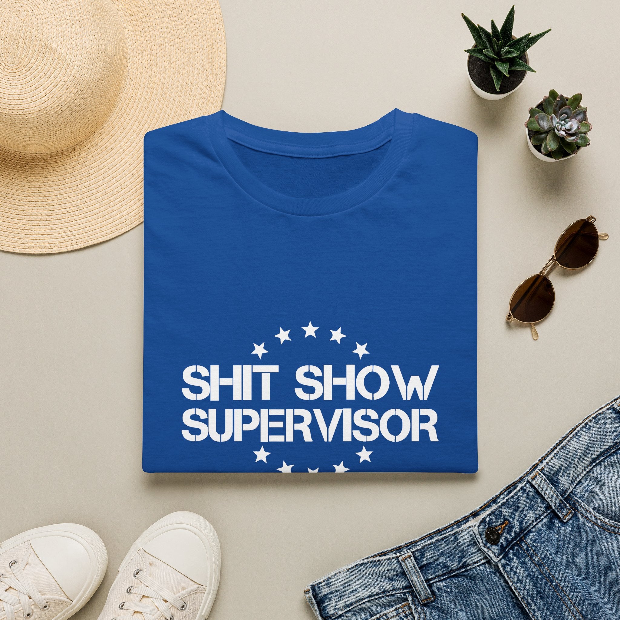 Shit Show Supervisor T-Shirt — Funny Sarcastic Gift for Her Work Humor Graphic Tee