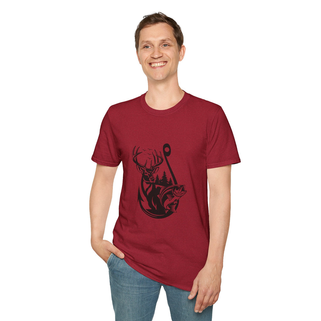 Hunt Fish & Forest Adventure T-Shirt — Outdoor Gift for Hunters & Fishermen