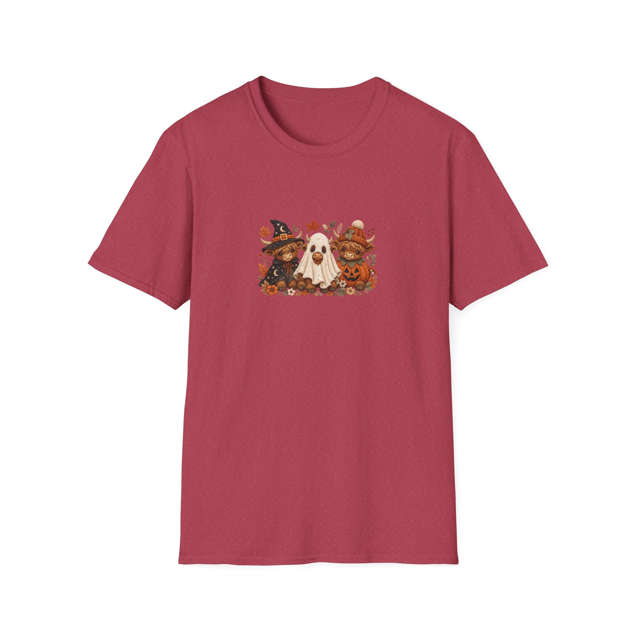 Halloween Cows Trio T-Shirt — Cute Funny Gift for Her Ghost & Pumpkin Fall Tee