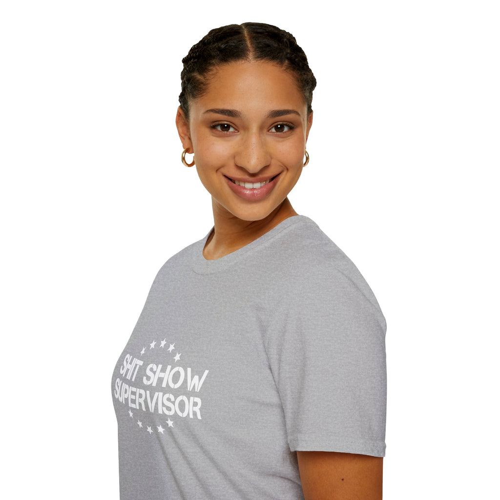 Shit Show Supervisor T-Shirt — Funny Sarcastic Gift for Her Work Humor Graphic Tee