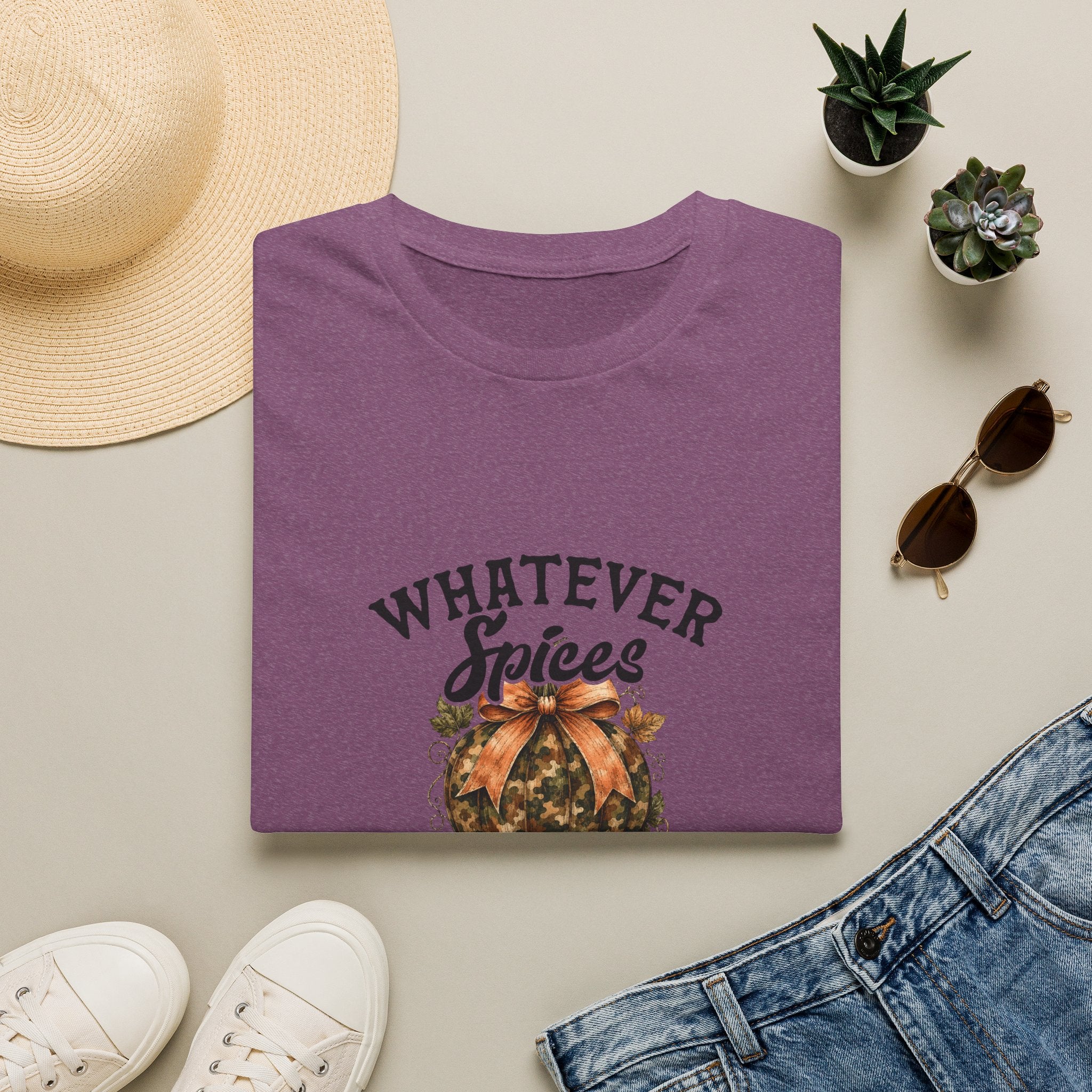 Whatever Spices Your Pumpkin T-Shirt — Funny Fall Gift for Women Pumpkin Spice Tee
