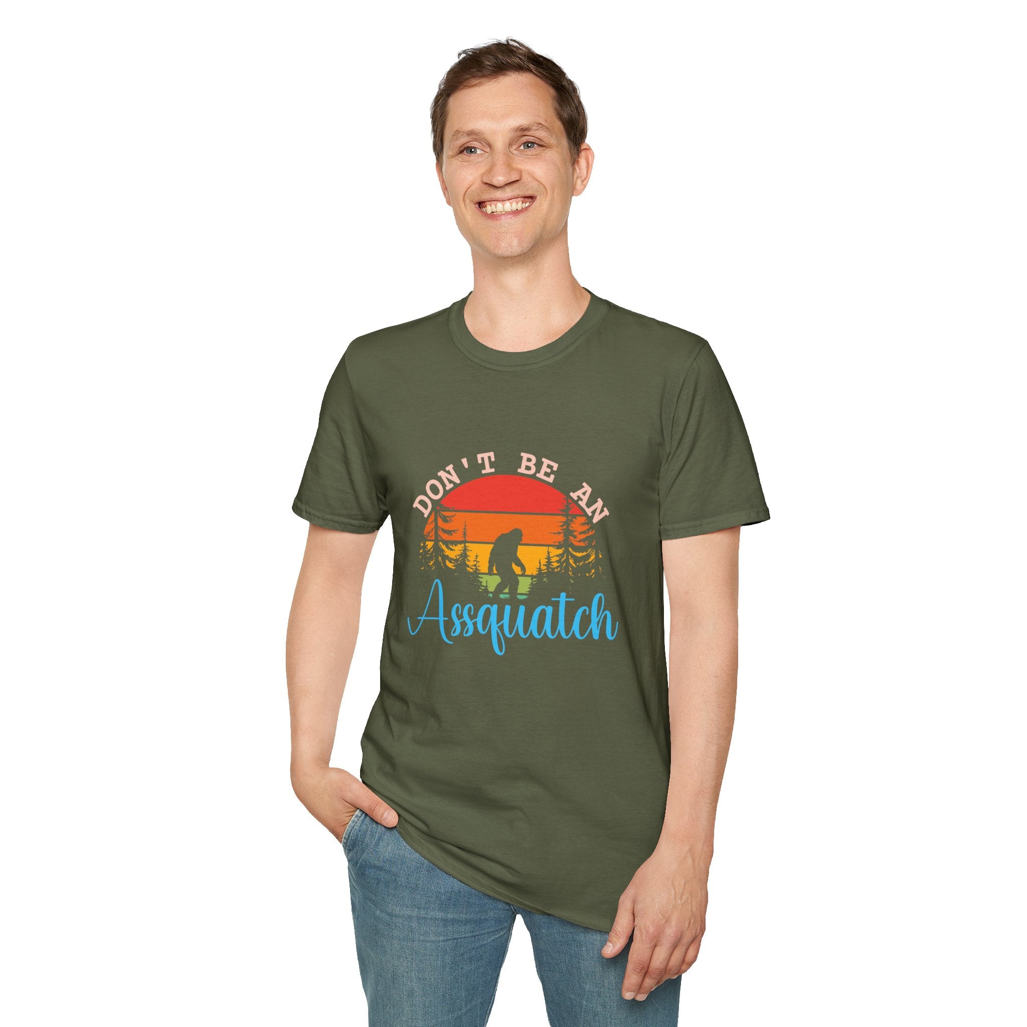 Don't Be An Assquatch T-Shirt — Funny Bigfoot Gift Sasquatch Sunset Graphic Tee