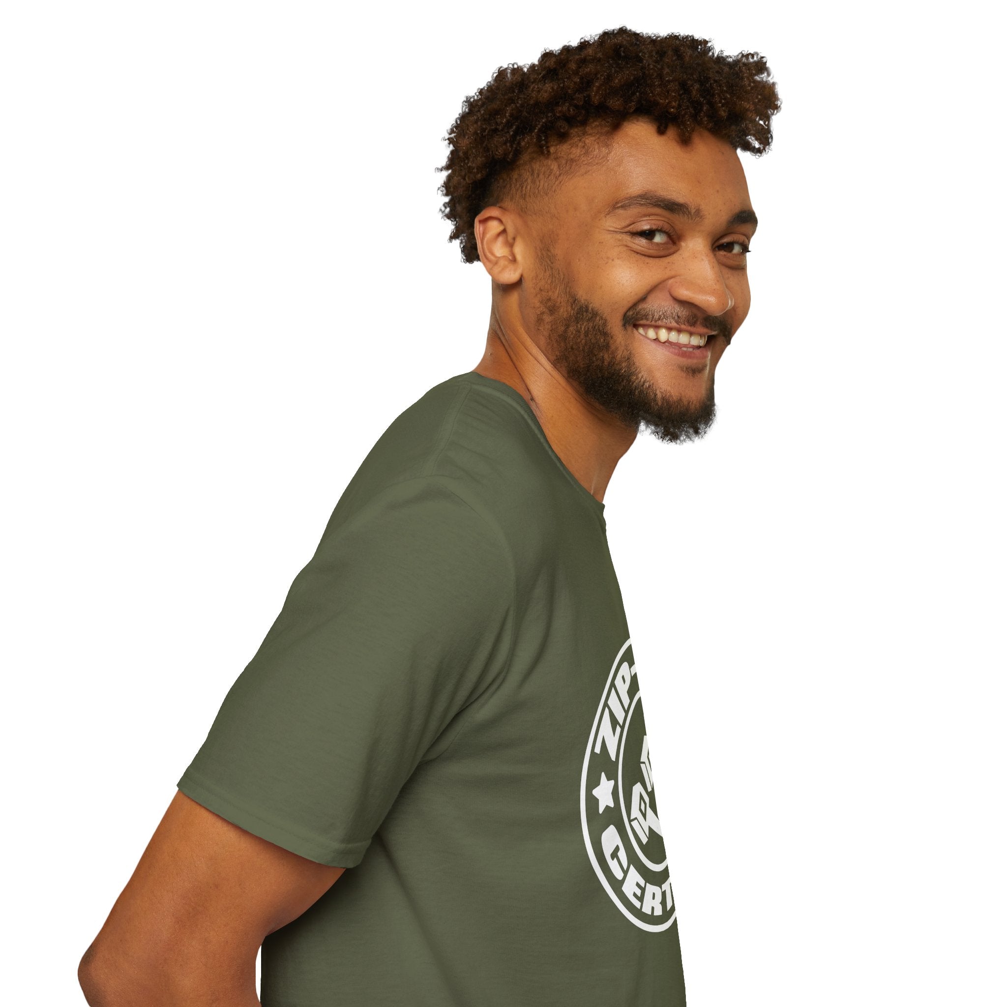 Zip-Tie Certified T-Shirt — Funny Handyman Gift for Him Bold Graphic Tee