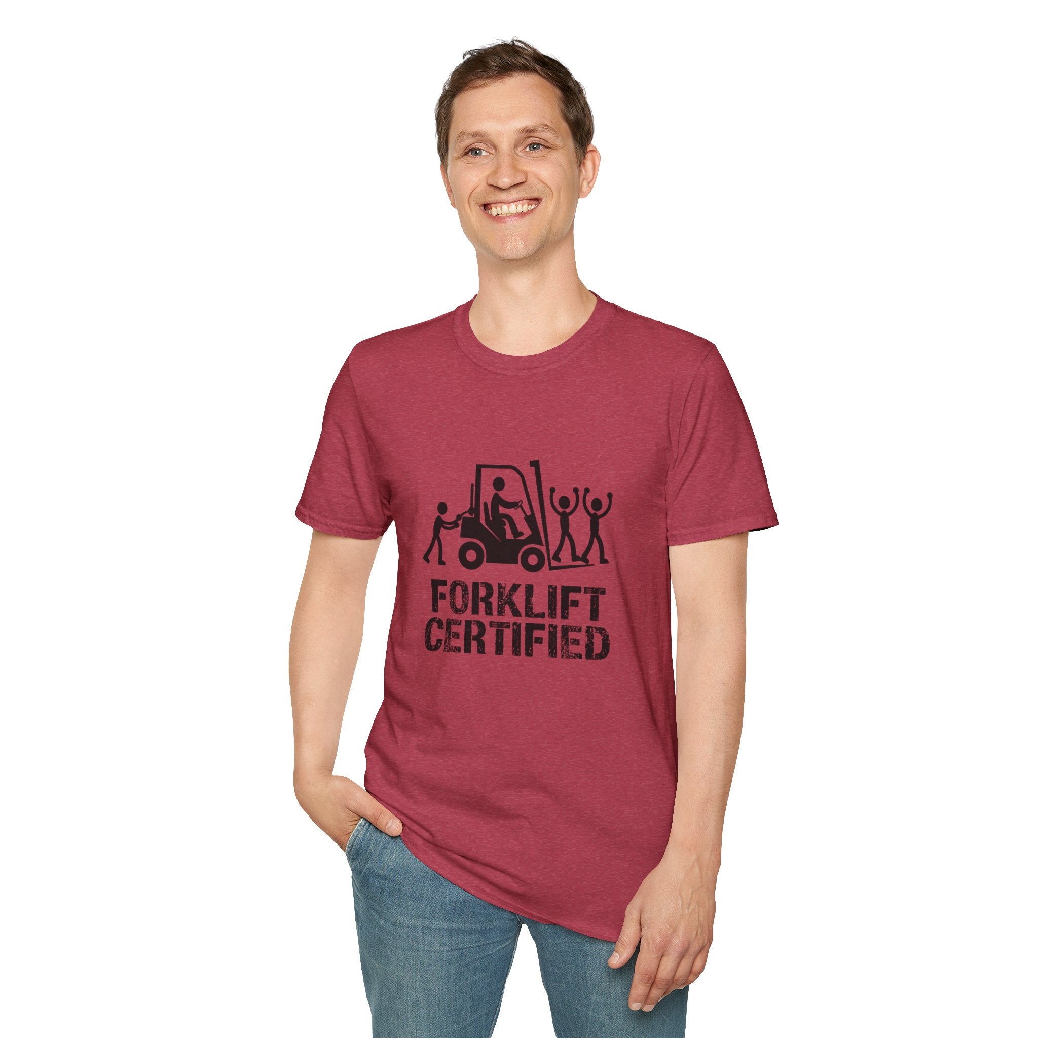 Forklift Certified T-Shirt — Funny Industrial Workplace Tee for Forklift Operators