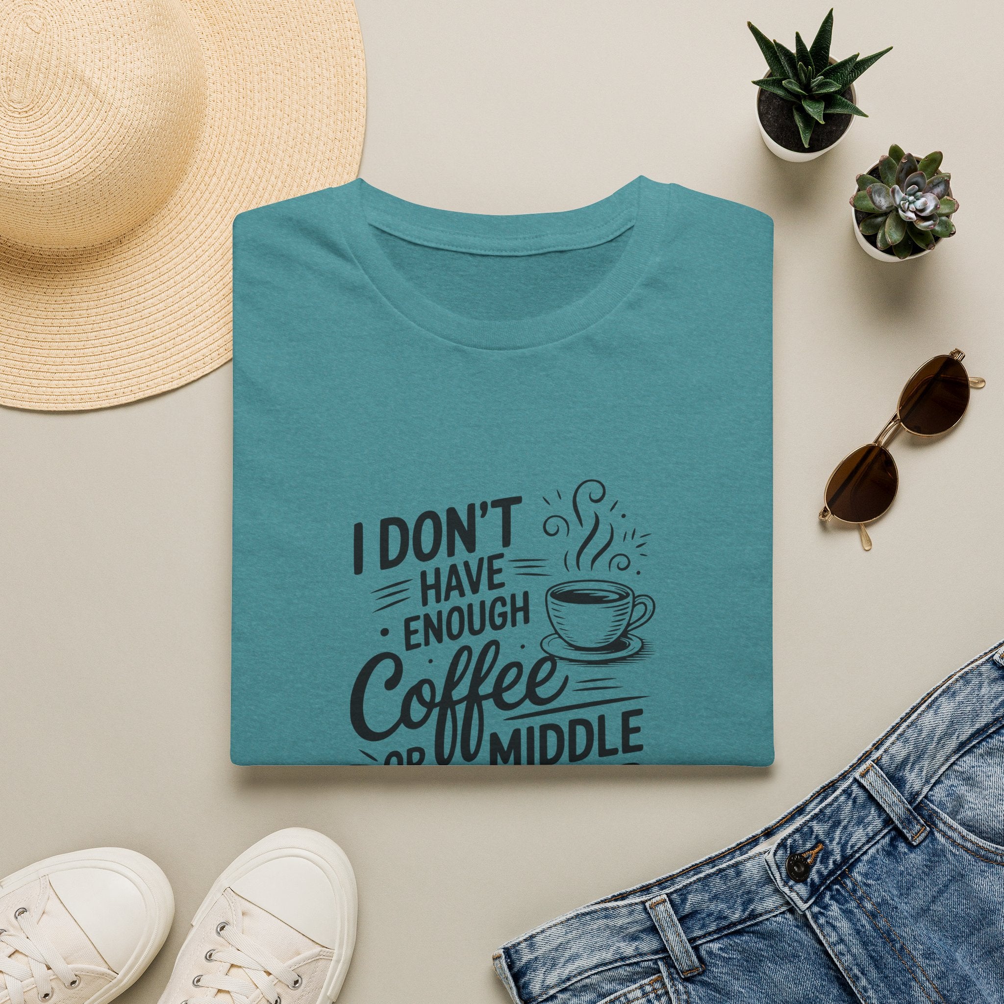 I Don't Have Enough Coffee or Middle Fingers for Today T-Shirt — Funny Sarcastic Gift