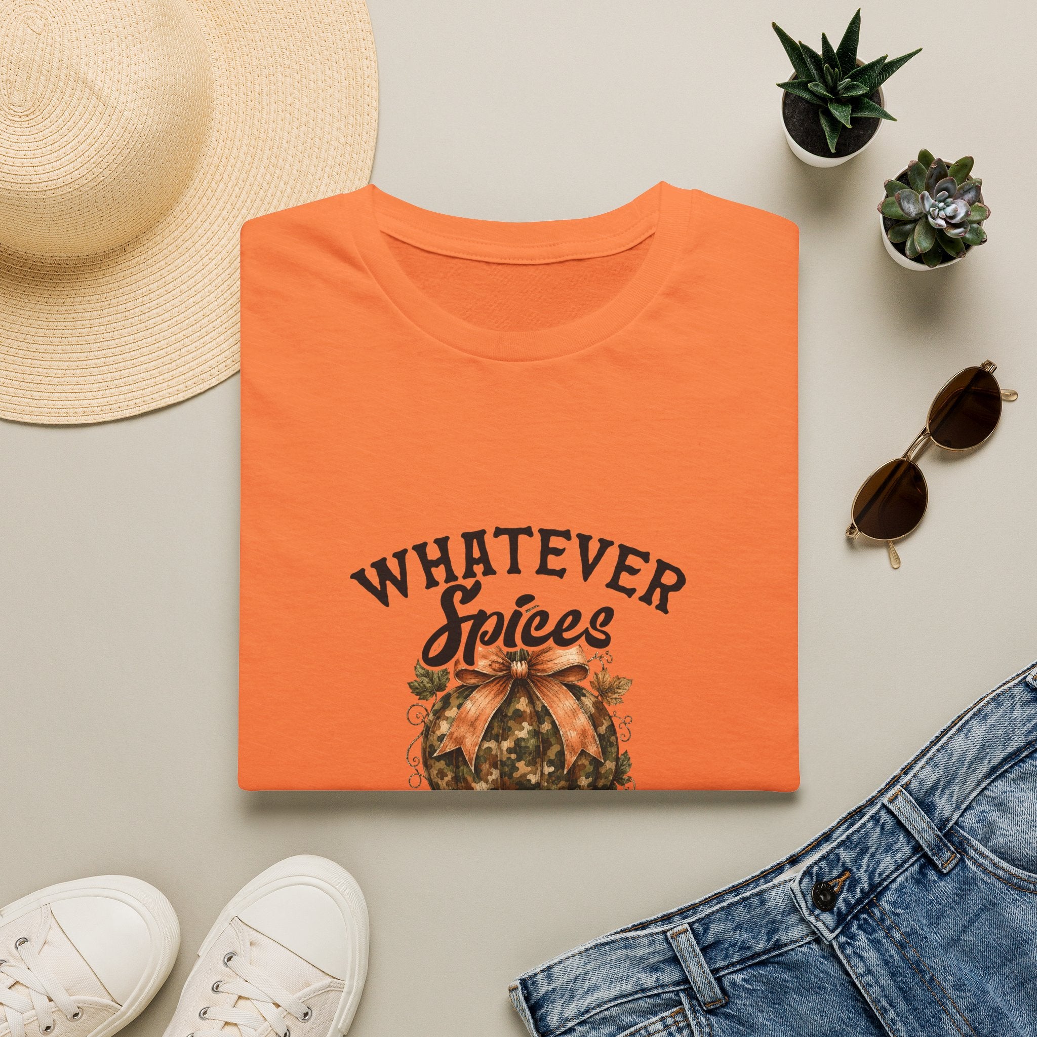 Whatever Spices Your Pumpkin T-Shirt — Funny Fall Gift for Women Pumpkin Spice Tee