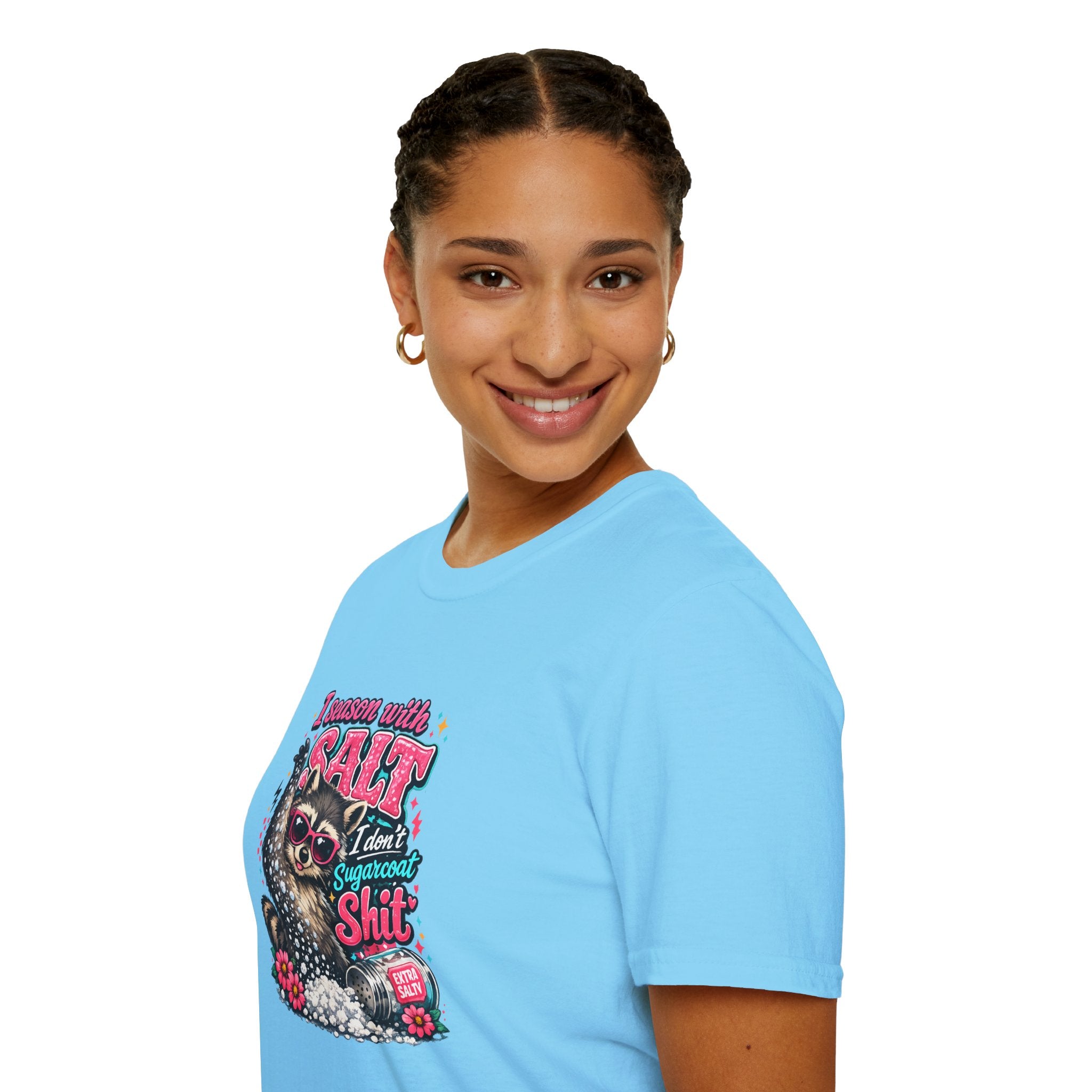 I Season With Salt I Don't Sugarcoat T-Shirt — Funny Sarcastic Gift for Women