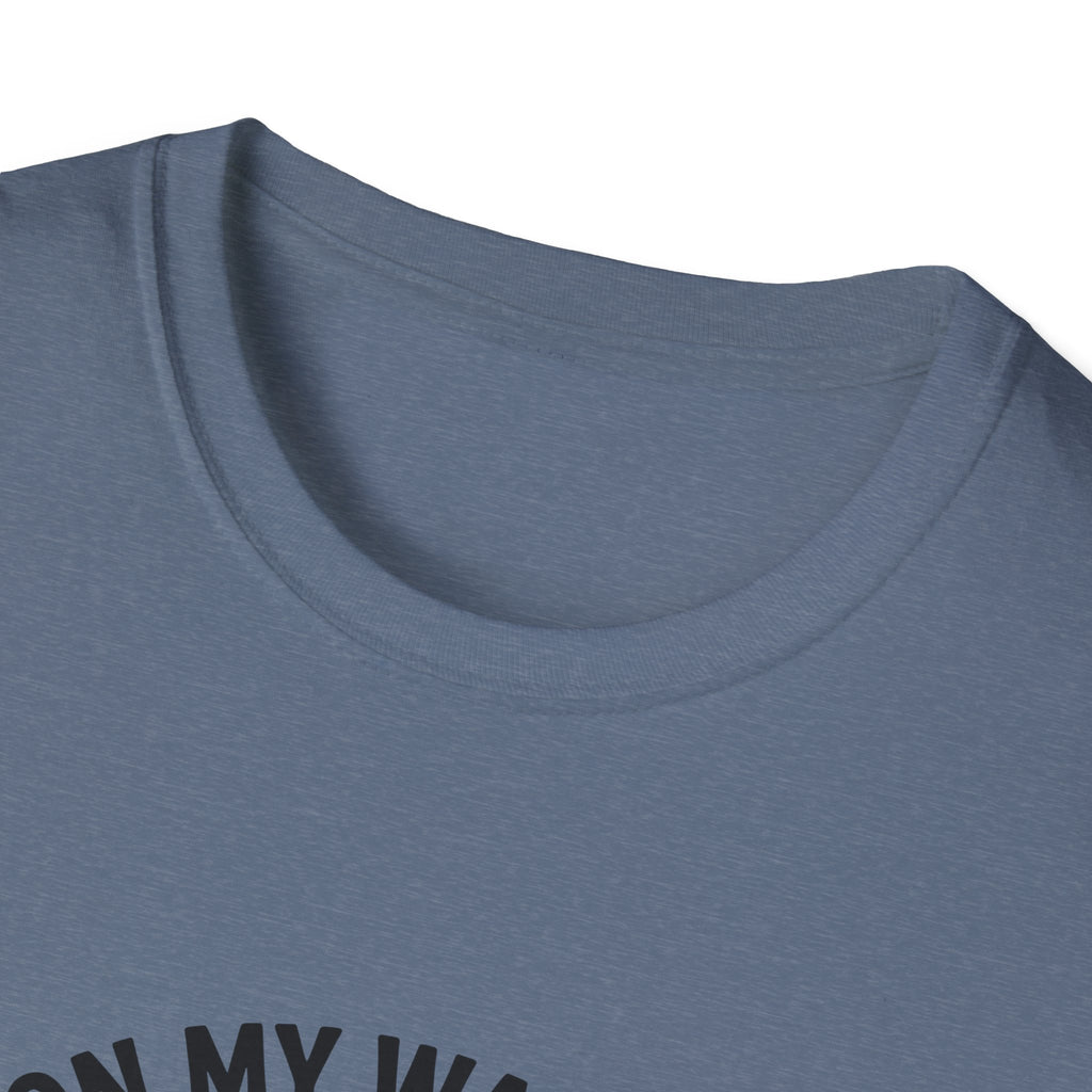 On My Way to Stir the Pot Skeleton T-Shirt — Funny Halloween Gift for Women