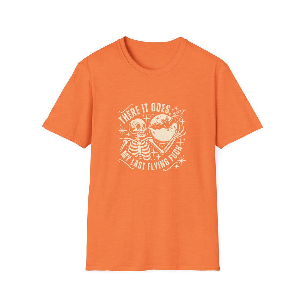 There It Goes Skull Moon & Bat T-Shirt — Cute Halloween Gift for Women Graphic Tee