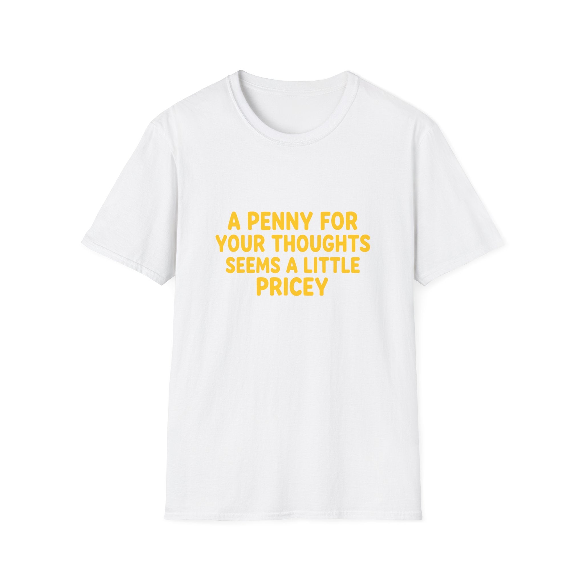 A Penny For Your Thoughts Seems a Little Pricey T-Shirt — Funny Sarcastic Gift for Her