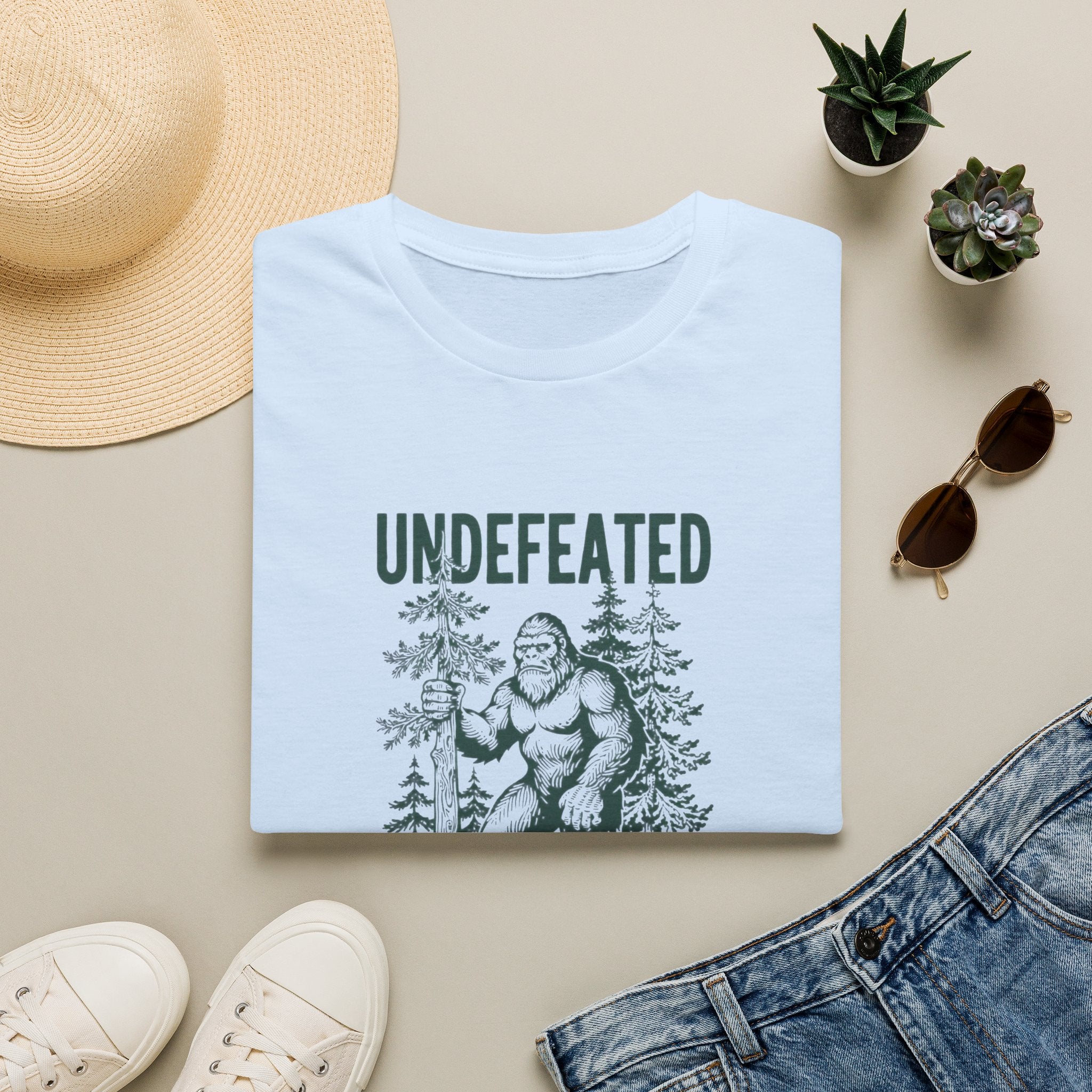 Undefeated Bigfoot T-Shirt — 'Hide and Seek Champion' Graphic Tee