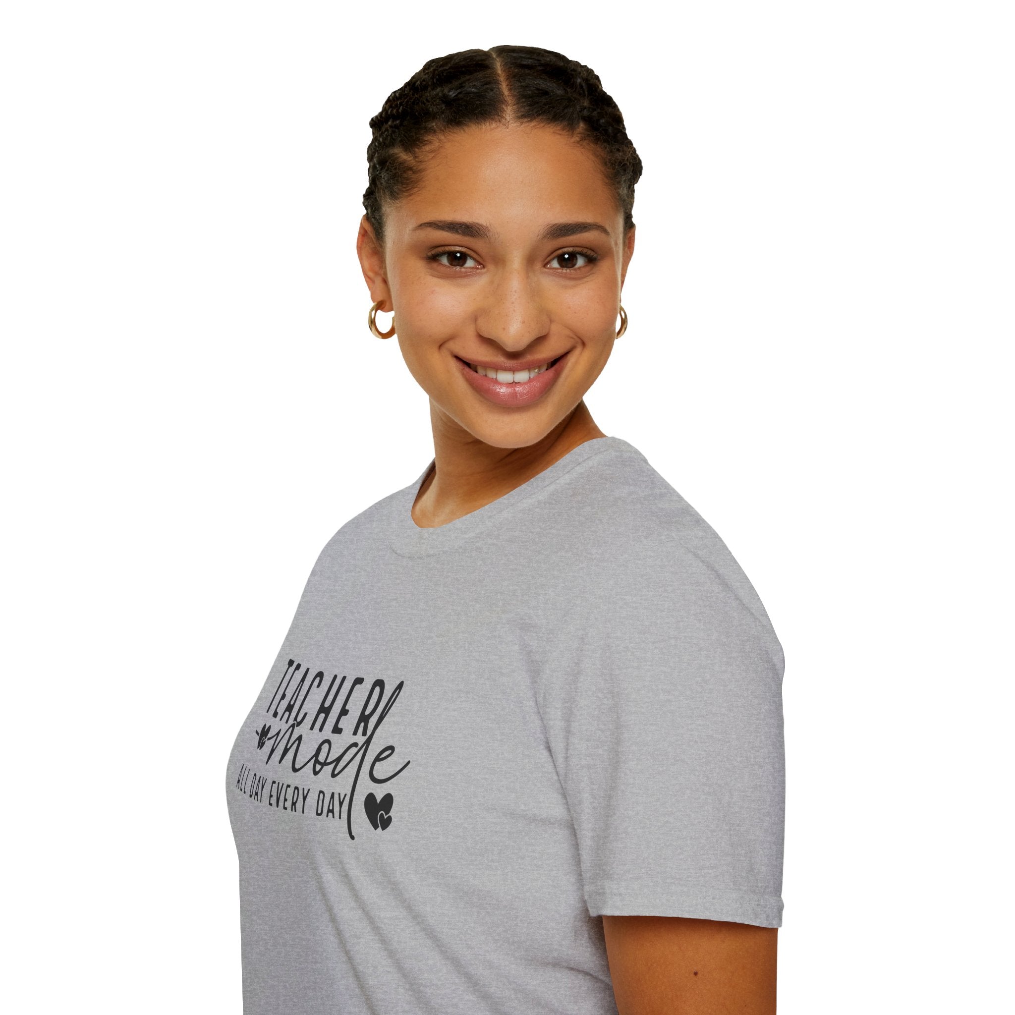 Teacher Mode All Day Every Day T-Shirt — Funny Teacher Gift Appreciation Graphic Tee