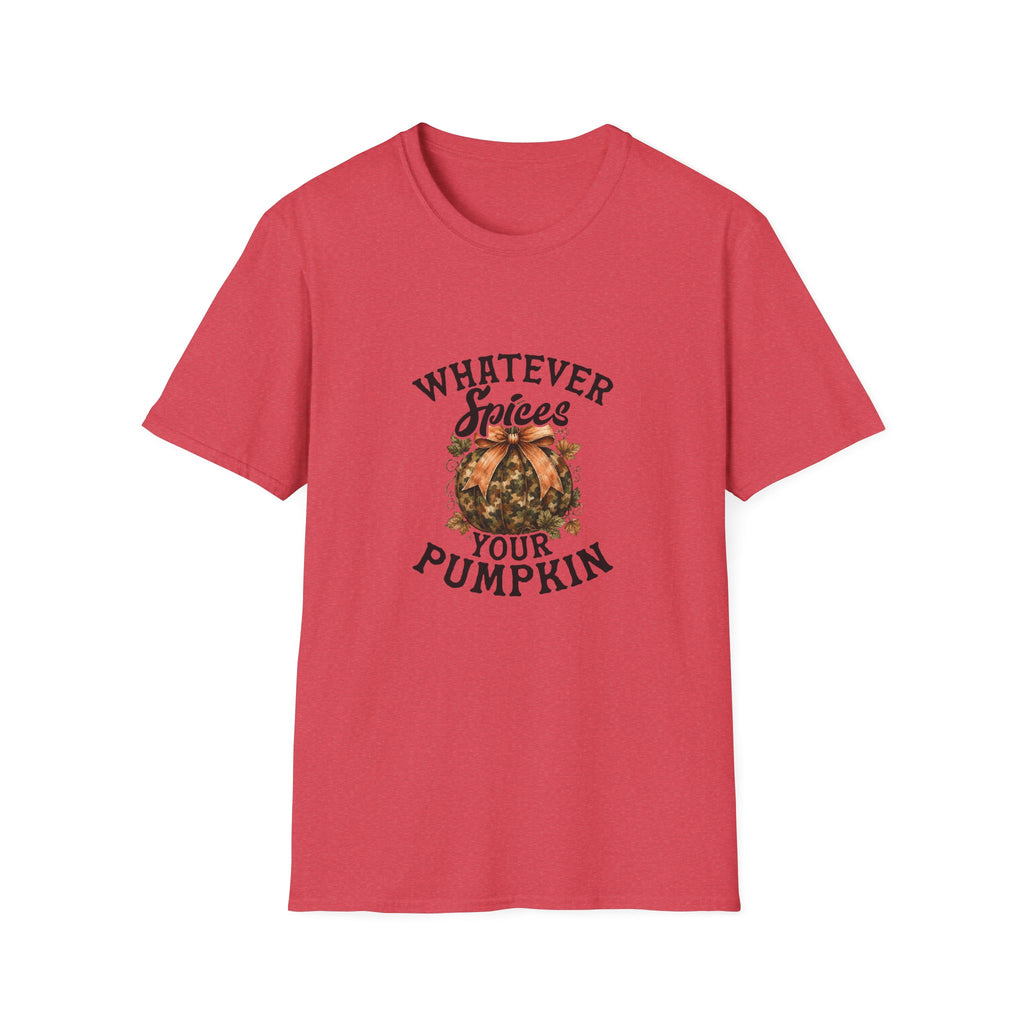 Whatever Spices Your Pumpkin T-Shirt — Funny Fall Gift for Women Pumpkin Spice Tee