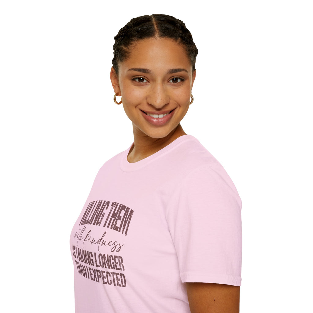 Killing Them With Kindness T-Shirt — Funny Motivational Gift for Women Vintage Tee