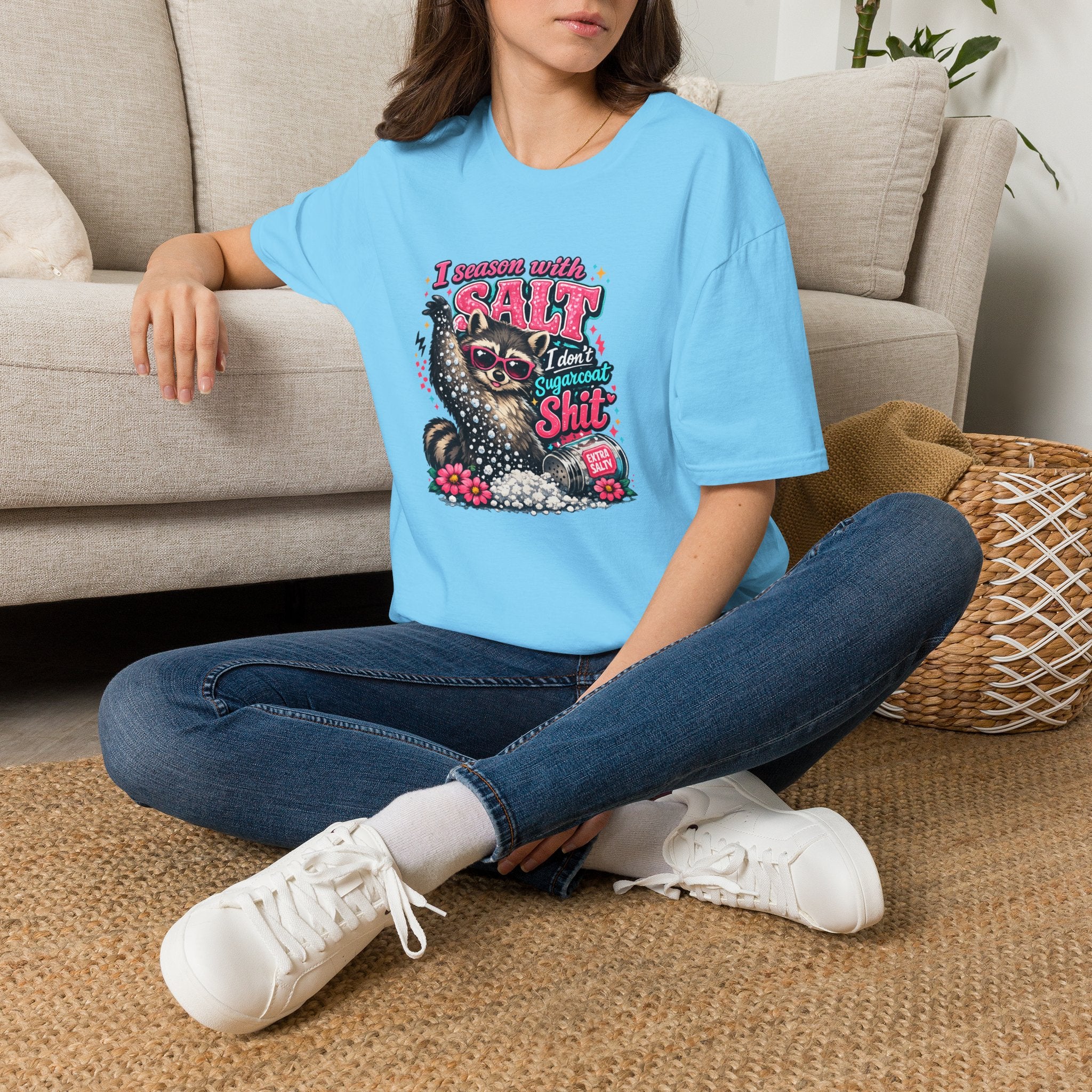 I Season With Salt I Don't Sugarcoat T-Shirt — Funny Sarcastic Gift for Women