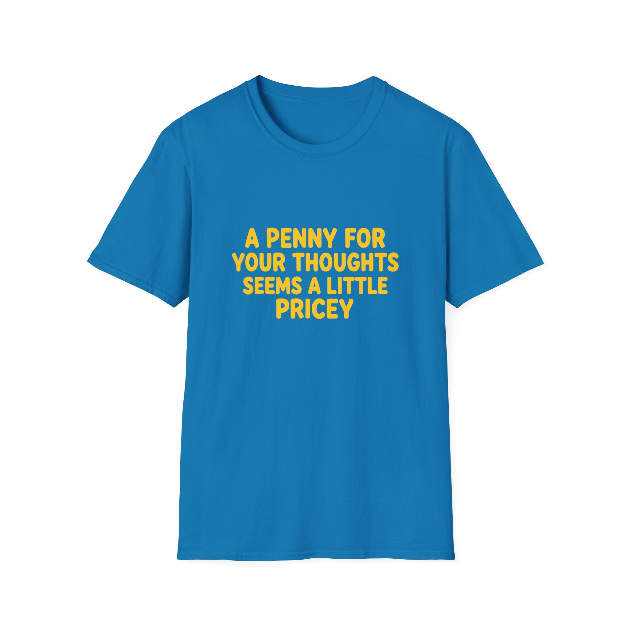 A Penny For Your Thoughts Seems a Little Pricey T-Shirt — Funny Sarcastic Gift for Her