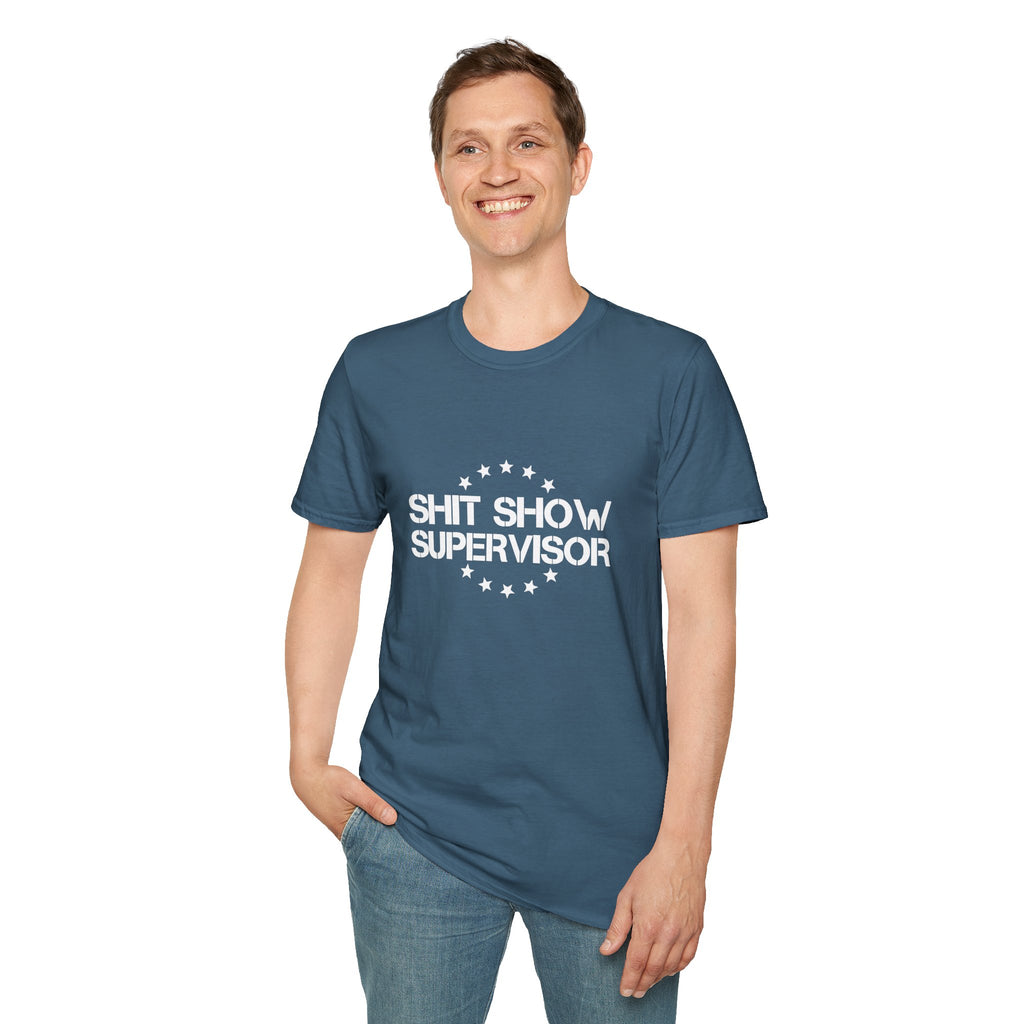 Shit Show Supervisor T-Shirt — Funny Sarcastic Gift for Her Work Humor Graphic Tee