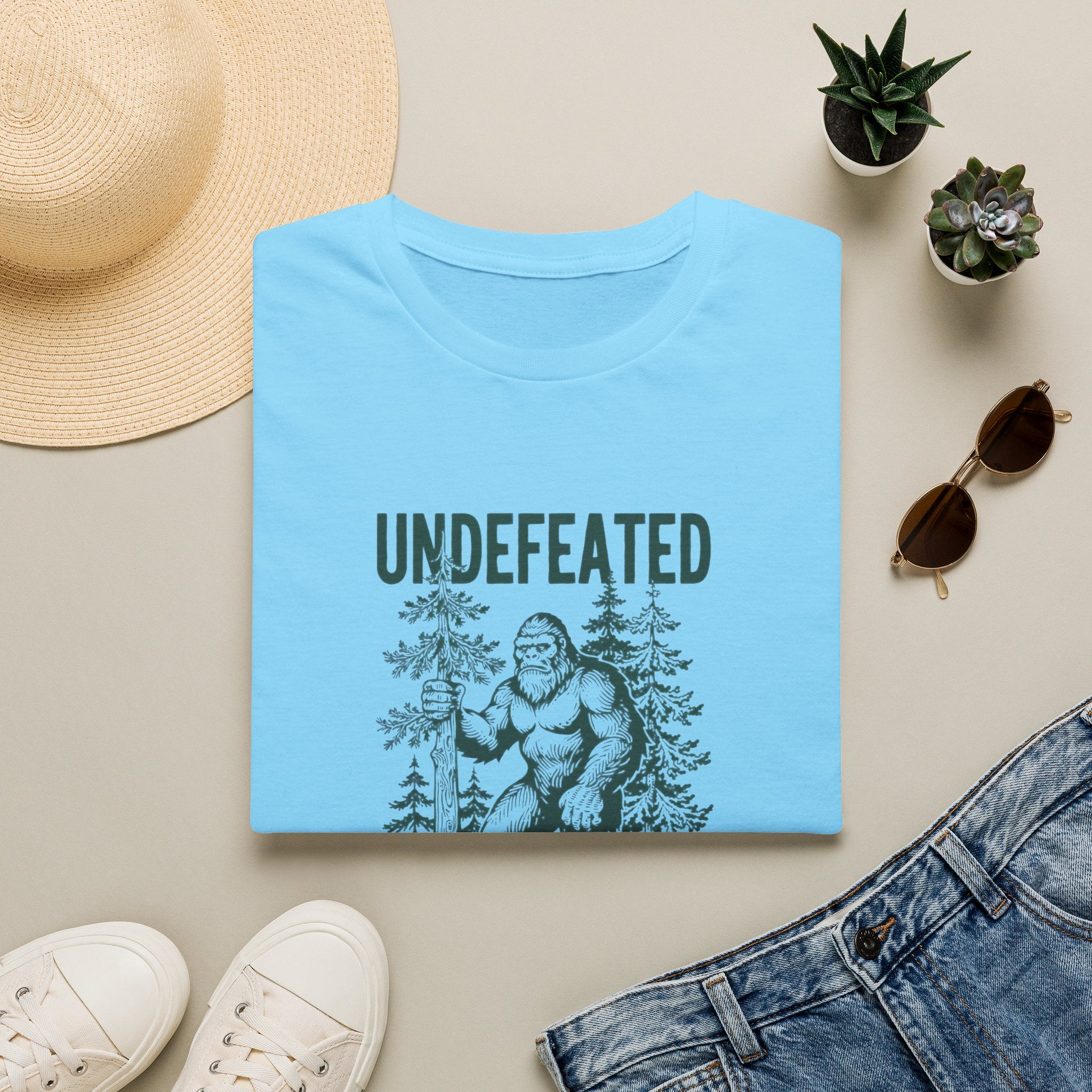 Undefeated Bigfoot T-Shirt — 'Hide and Seek Champion' Graphic Tee
