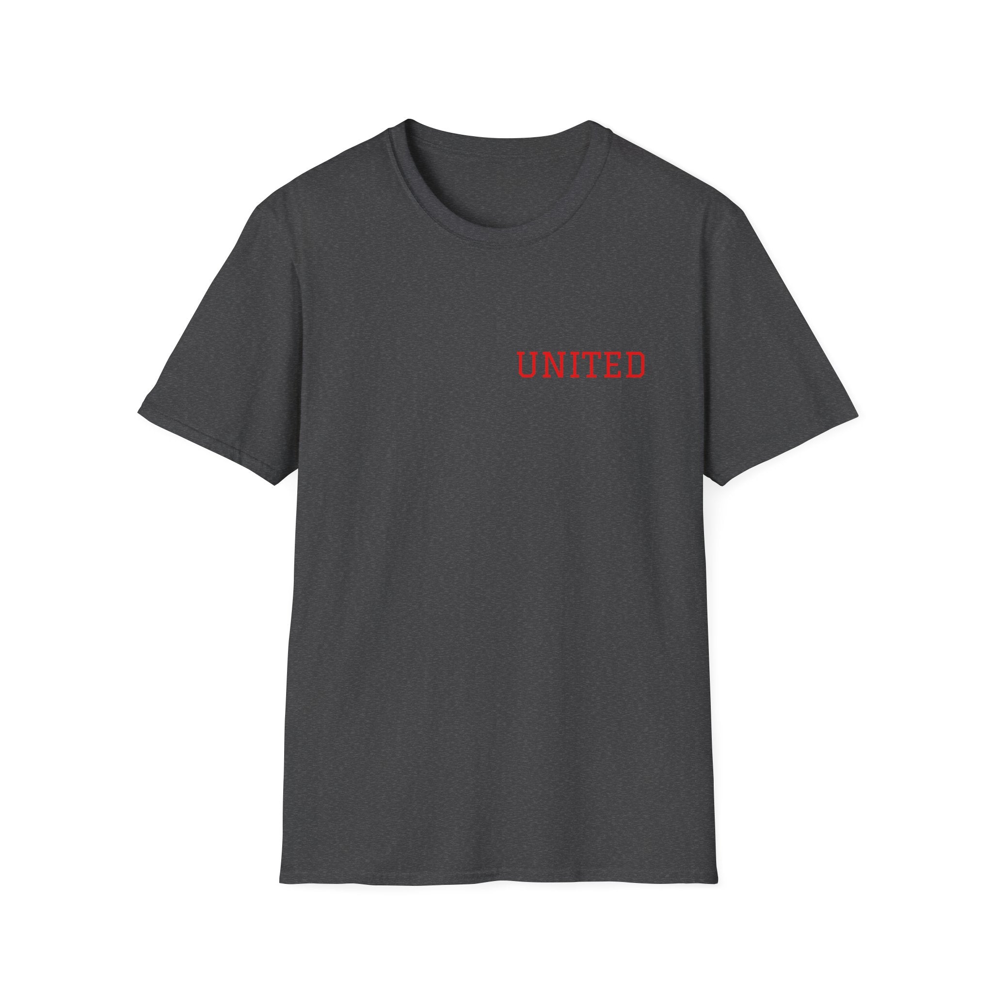 United American Flag T-Shirt — Patriotic Gift for Him Red Chest Graphic Tee