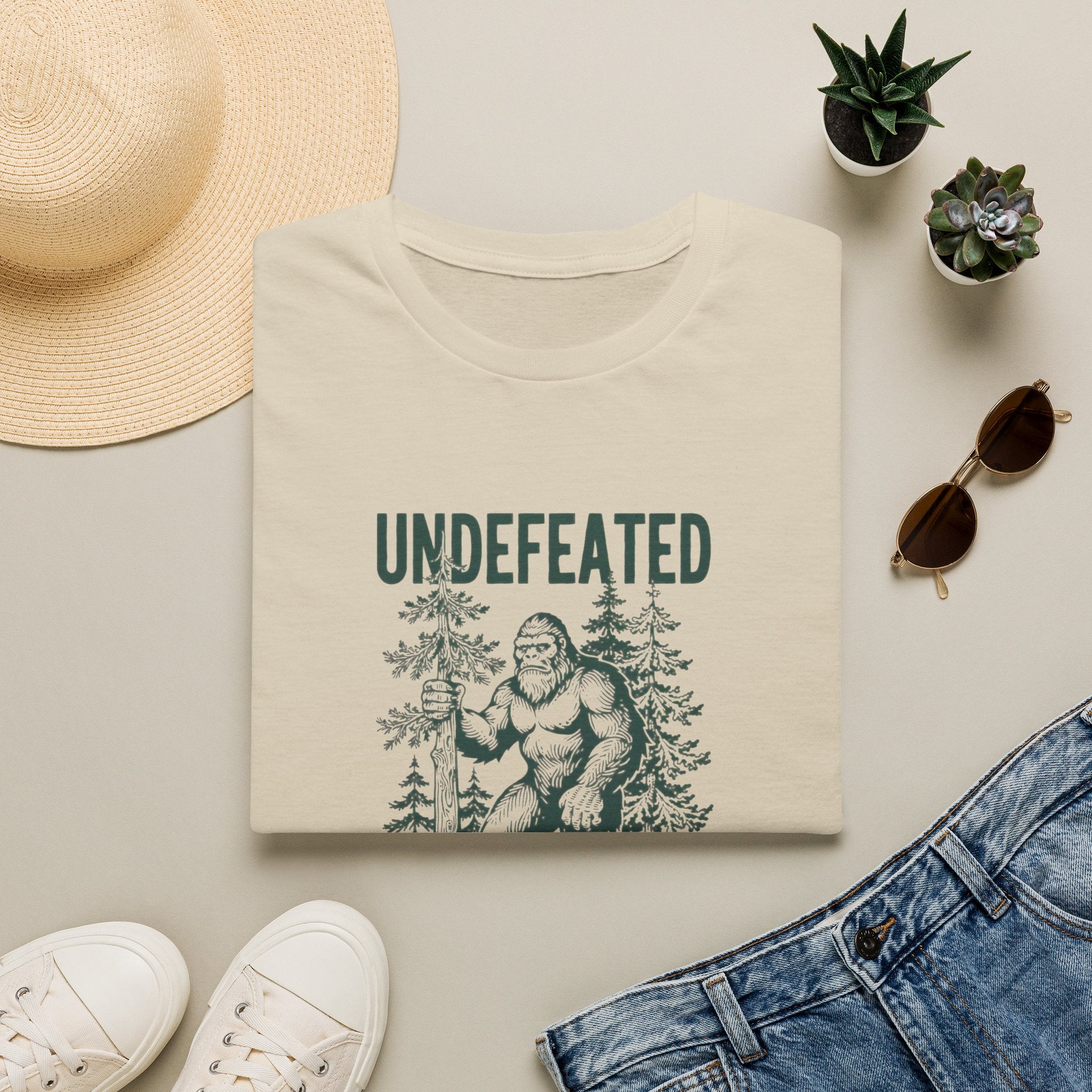Undefeated Bigfoot T-Shirt — 'Hide and Seek Champion' Graphic Tee