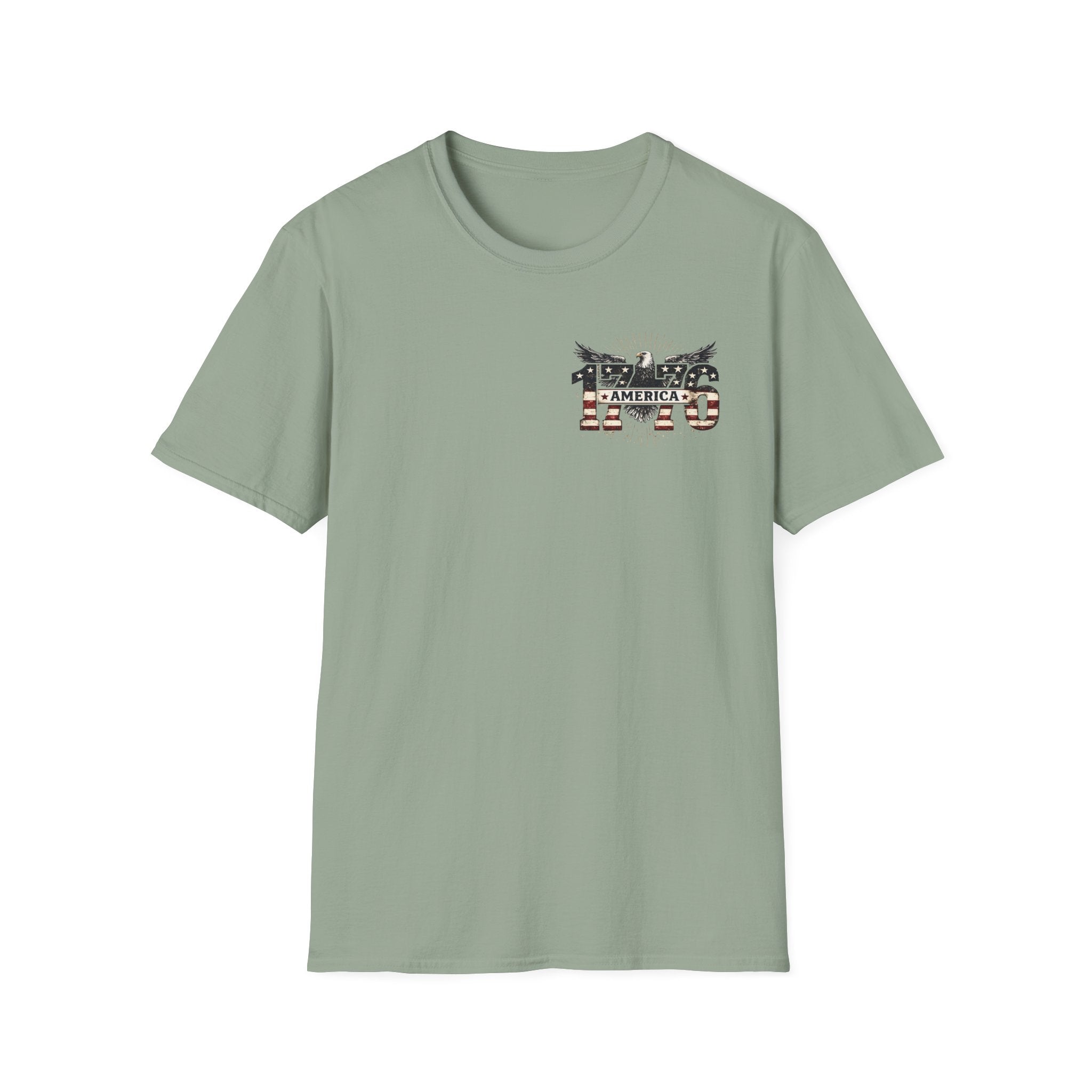 1776 American Flag Eagle T-Shirt — Vintage Patriotic Gift for Him Fourth of July Tee
