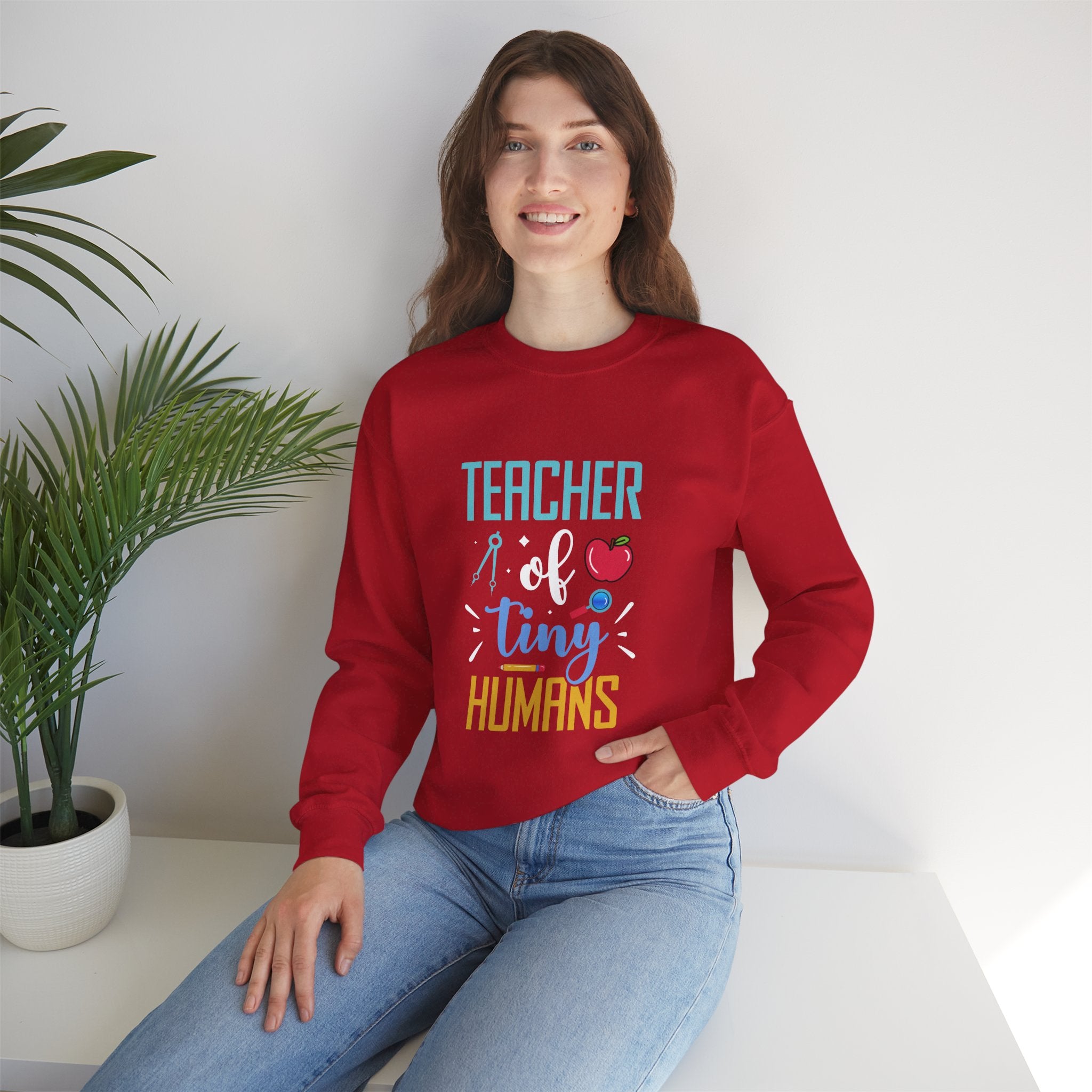 Teacher of Tiny Humans Sweatshirt — Funny Teacher Gift Appreciation Crewneck