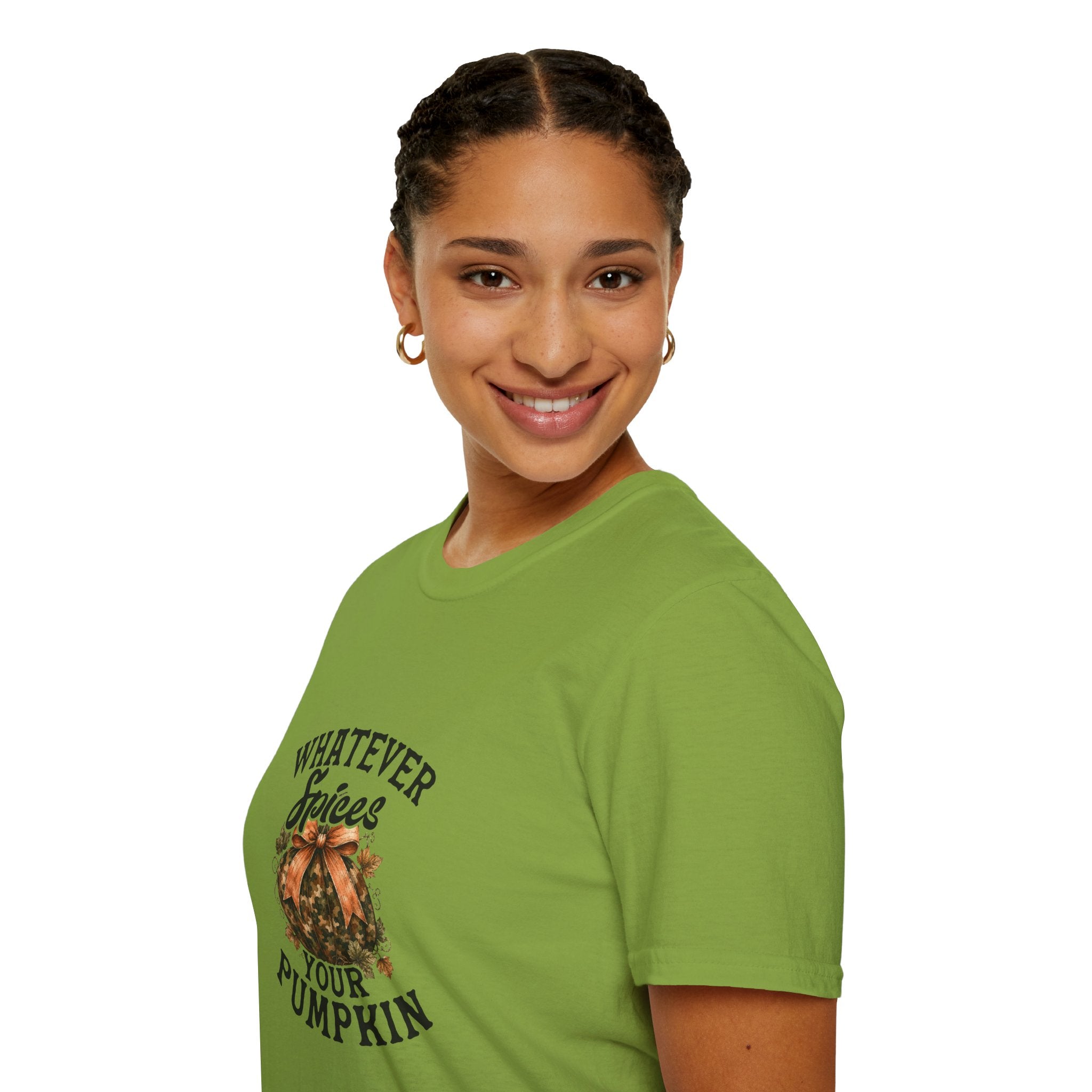 Whatever Spices Your Pumpkin T-Shirt — Funny Fall Gift for Women Pumpkin Spice Tee