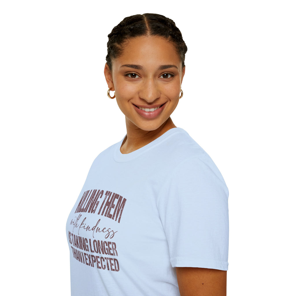 Killing Them With Kindness T-Shirt — Funny Motivational Gift for Women Vintage Tee