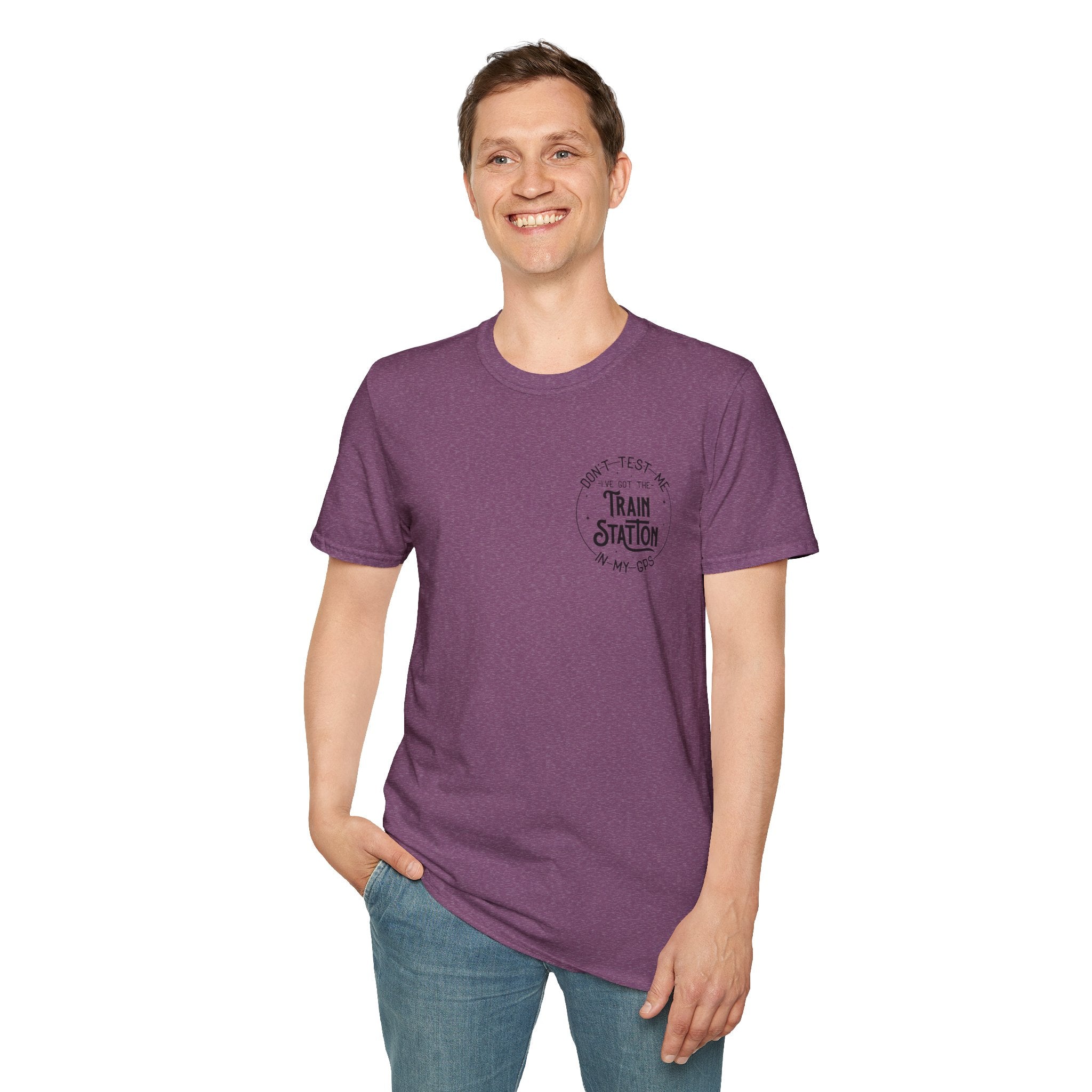 Train Station GPS T-Shirt — Funny Travel Quote Gift for Her Sarcastic Graphic Tee